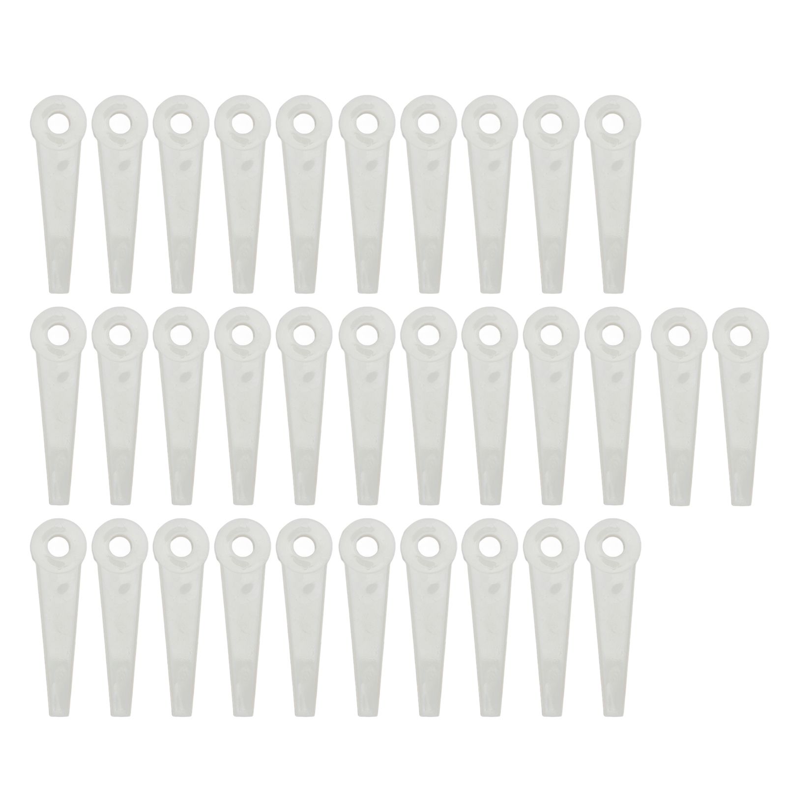 32PCS Plastic Cutter Blades Lawn Mower Blade Replacement Grass Trimmer Head — image 1