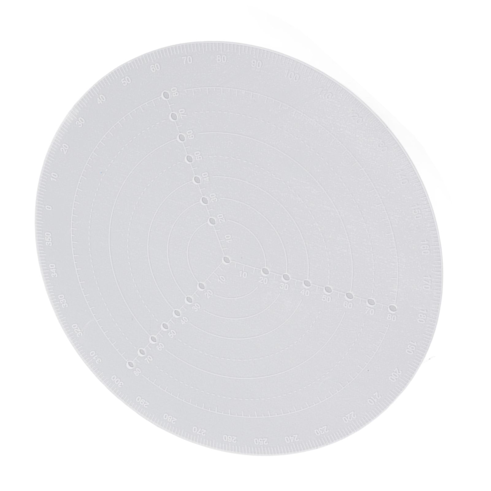 Round Center Finder Acrylic Semi Transparent Compass Drawing Measurement Tools view 2