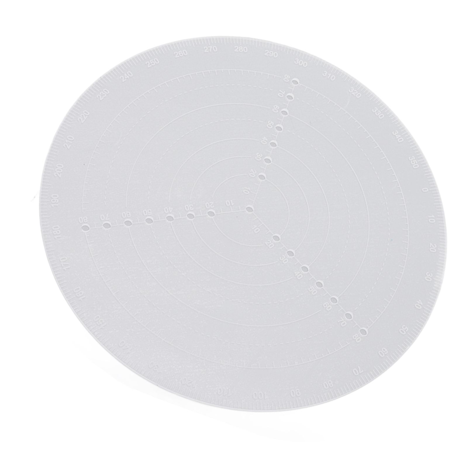 Round Center Finder Acrylic Semi Transparent Compass Drawing Measurement Tools view 5