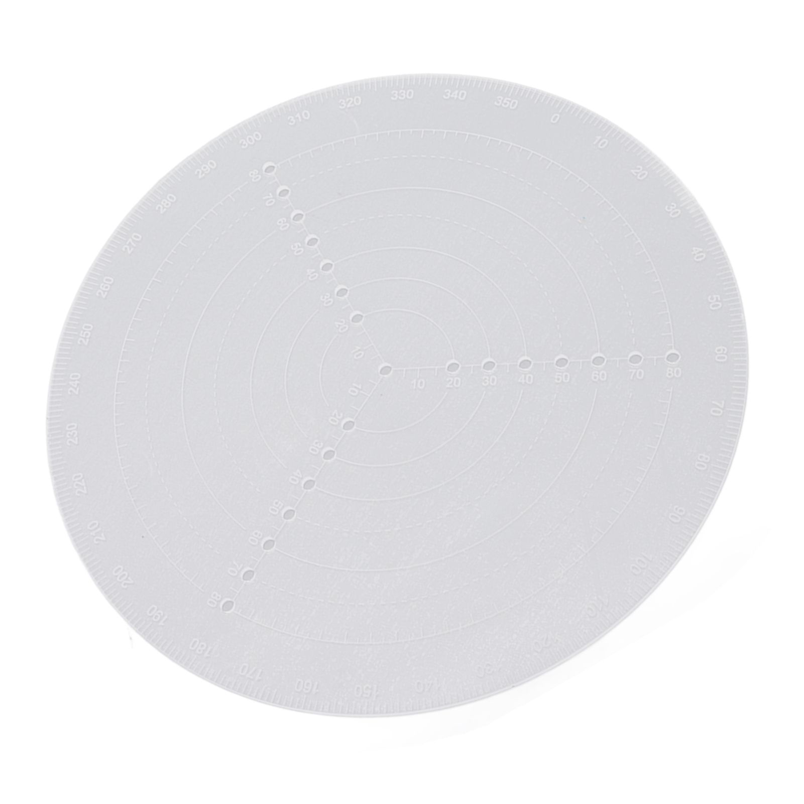 Round Center Finder Acrylic Semi Transparent Compass Drawing Measurement Tools view 6