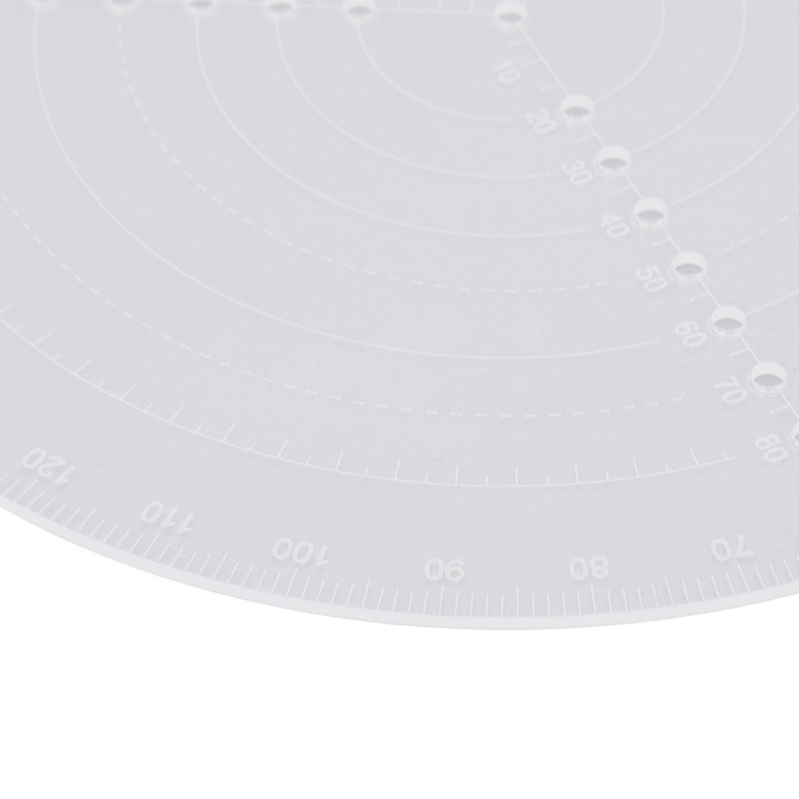 Round Center Finder Acrylic Semi Transparent Compass Drawing Measurement Tools view 13
