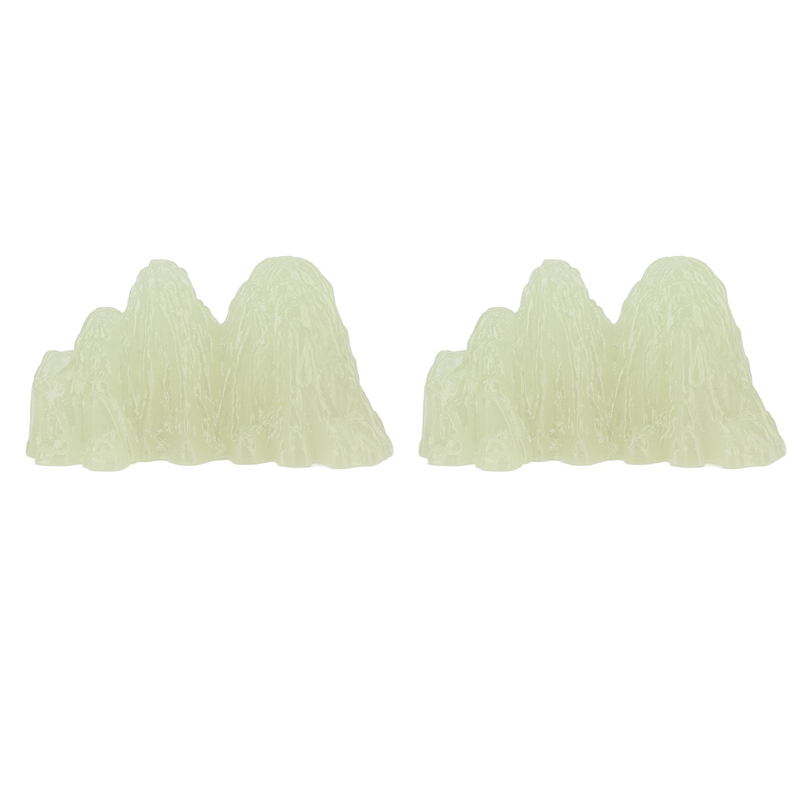 2Pcs Green Fluorite Mineral Crystal Specimen Desktop Simulation Super Bright view 9