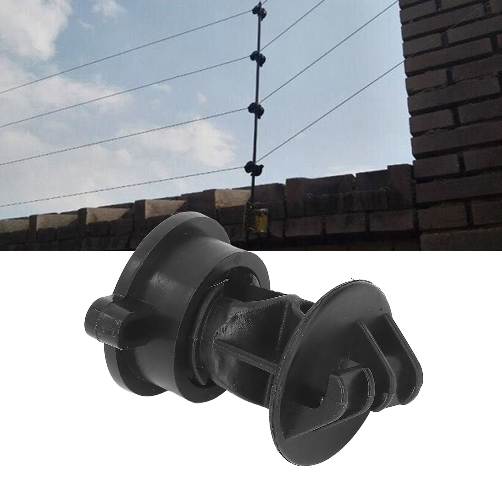 100pcs Insulator ABS 55mm Length 48mm Width Bolt Type Insulators for Electric view 11