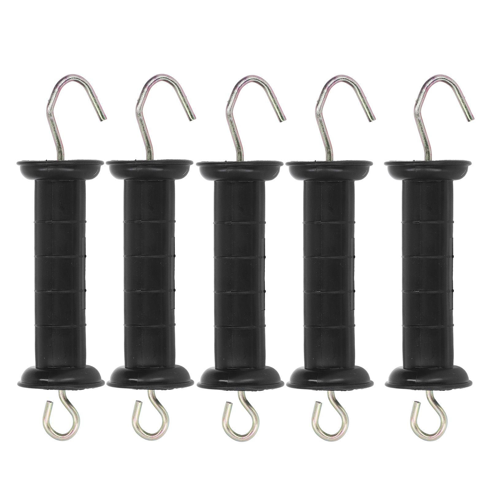 5Pcs Electric Fence Handle Insulated Gate Grip Bar with Metal Hook for Farm