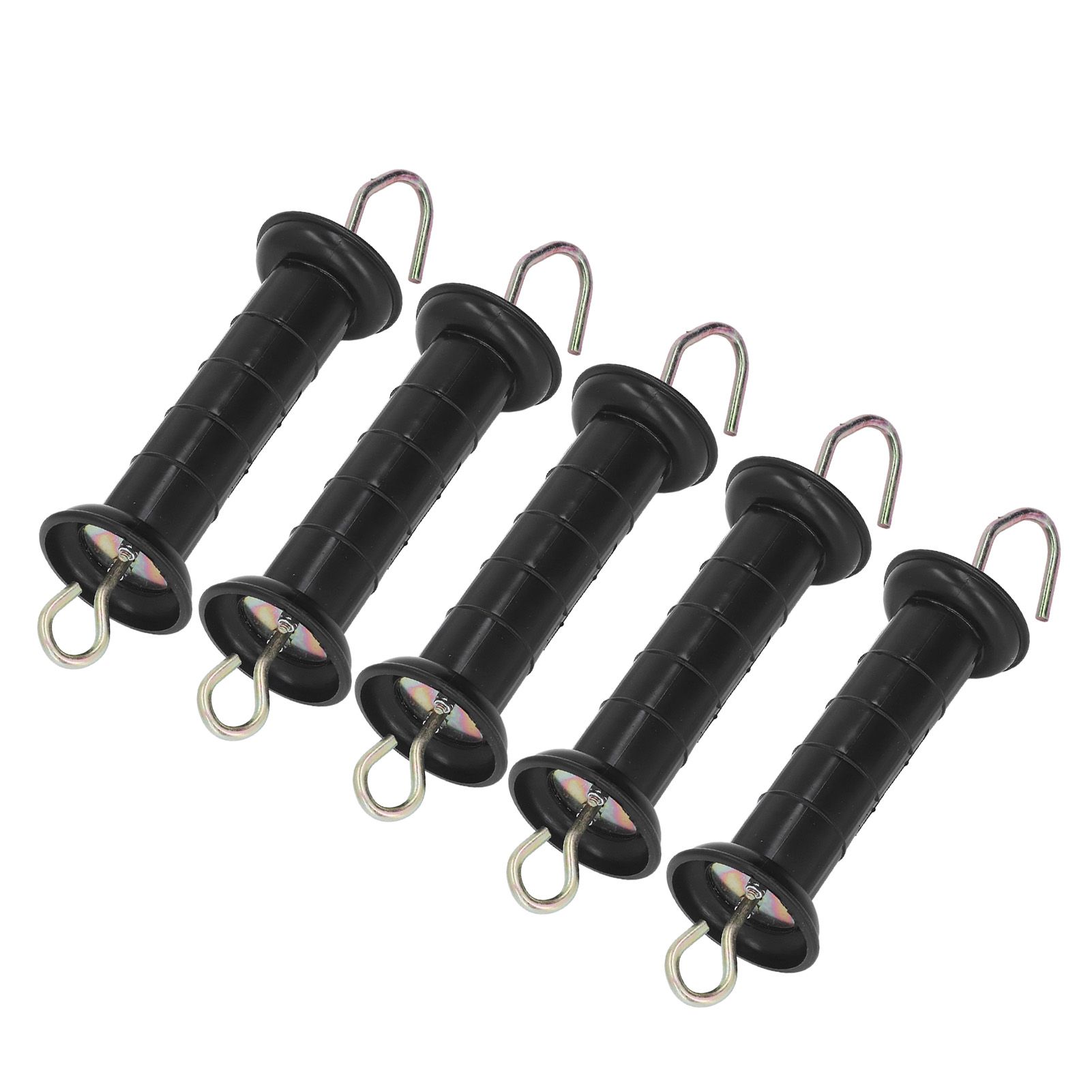 5Pcs Electric Fence Handle Insulated Gate Grip Bar with Metal Hook for Farm view 4