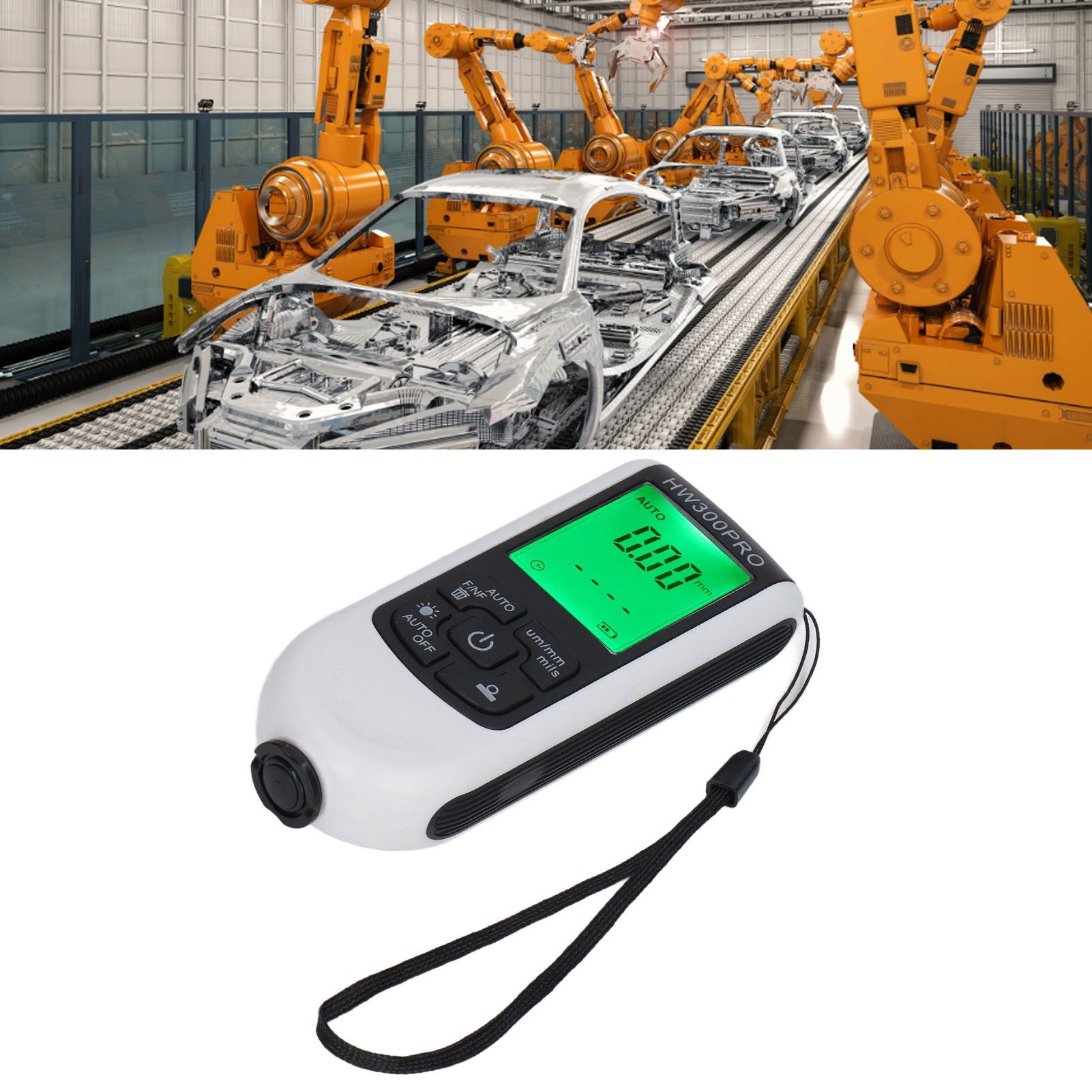 Digital Coating Thickness Gauge ABS with Portable Rope Automatic Shutdown view 11