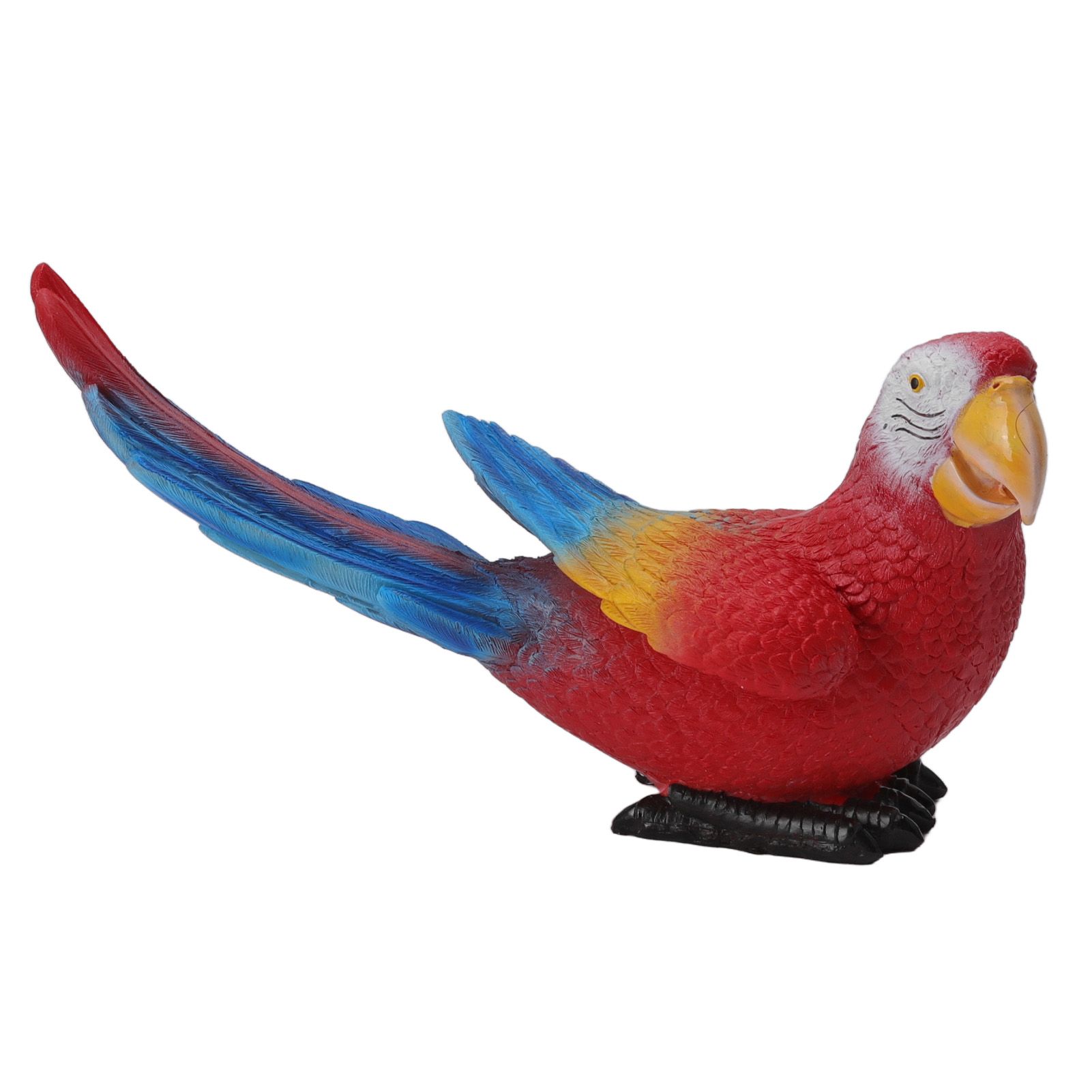 Parrot Sculpture Ornament Waterproof Lifelike Synthetic Resin Decorative Bird view 2