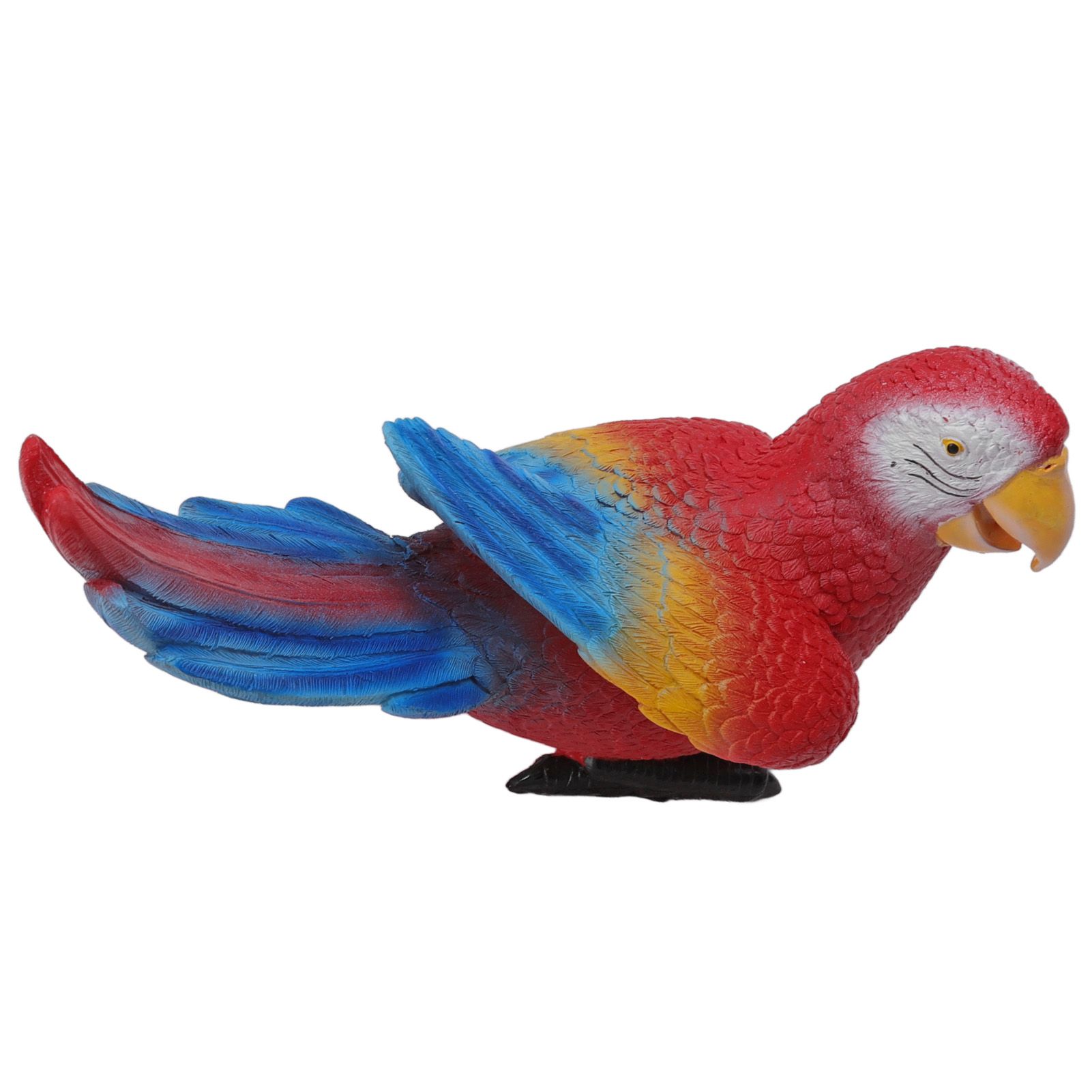 Parrot Sculpture Ornament Waterproof Lifelike Synthetic Resin Decorative Bird view 4