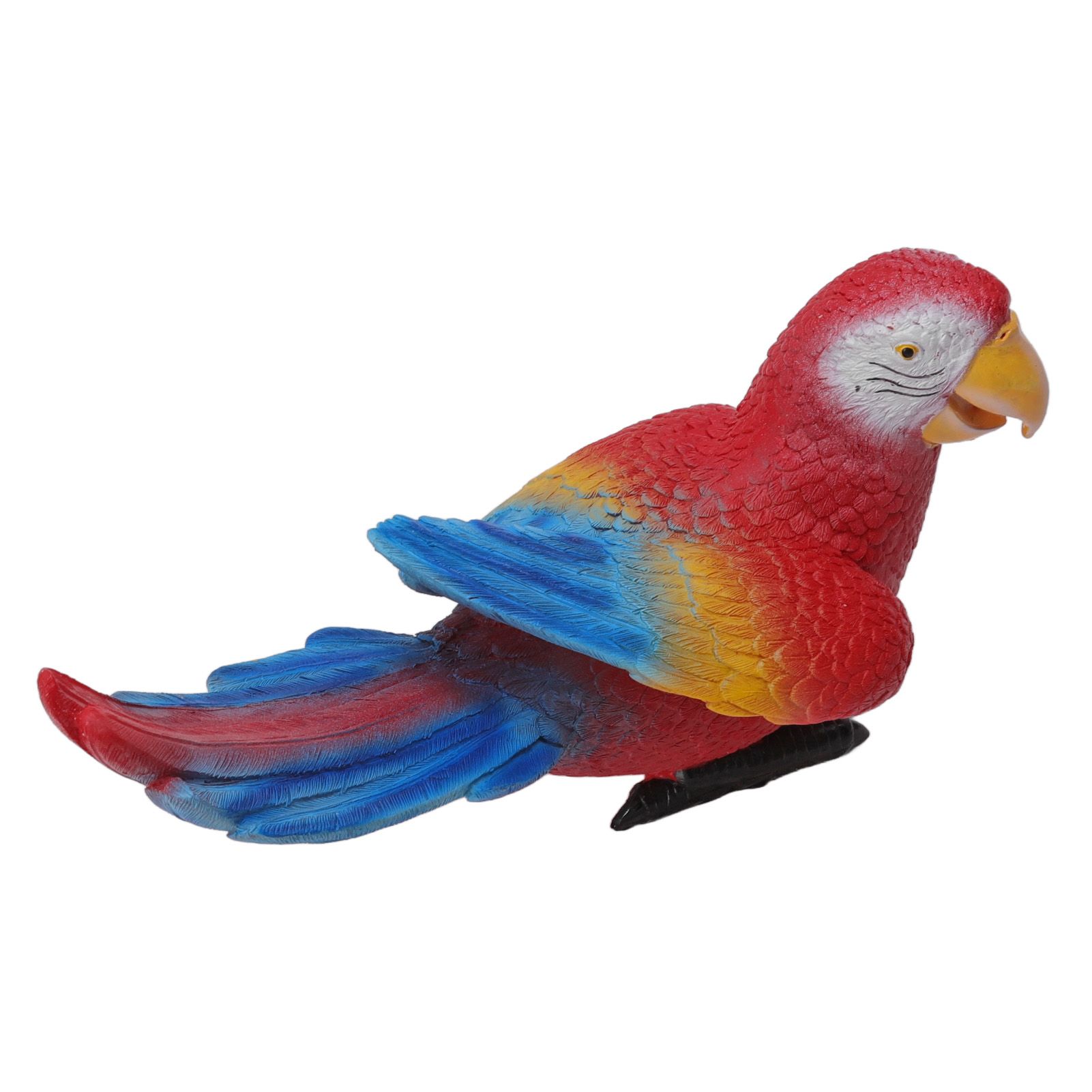Parrot Sculpture Ornament Waterproof Lifelike Synthetic Resin Decorative Bird view 5