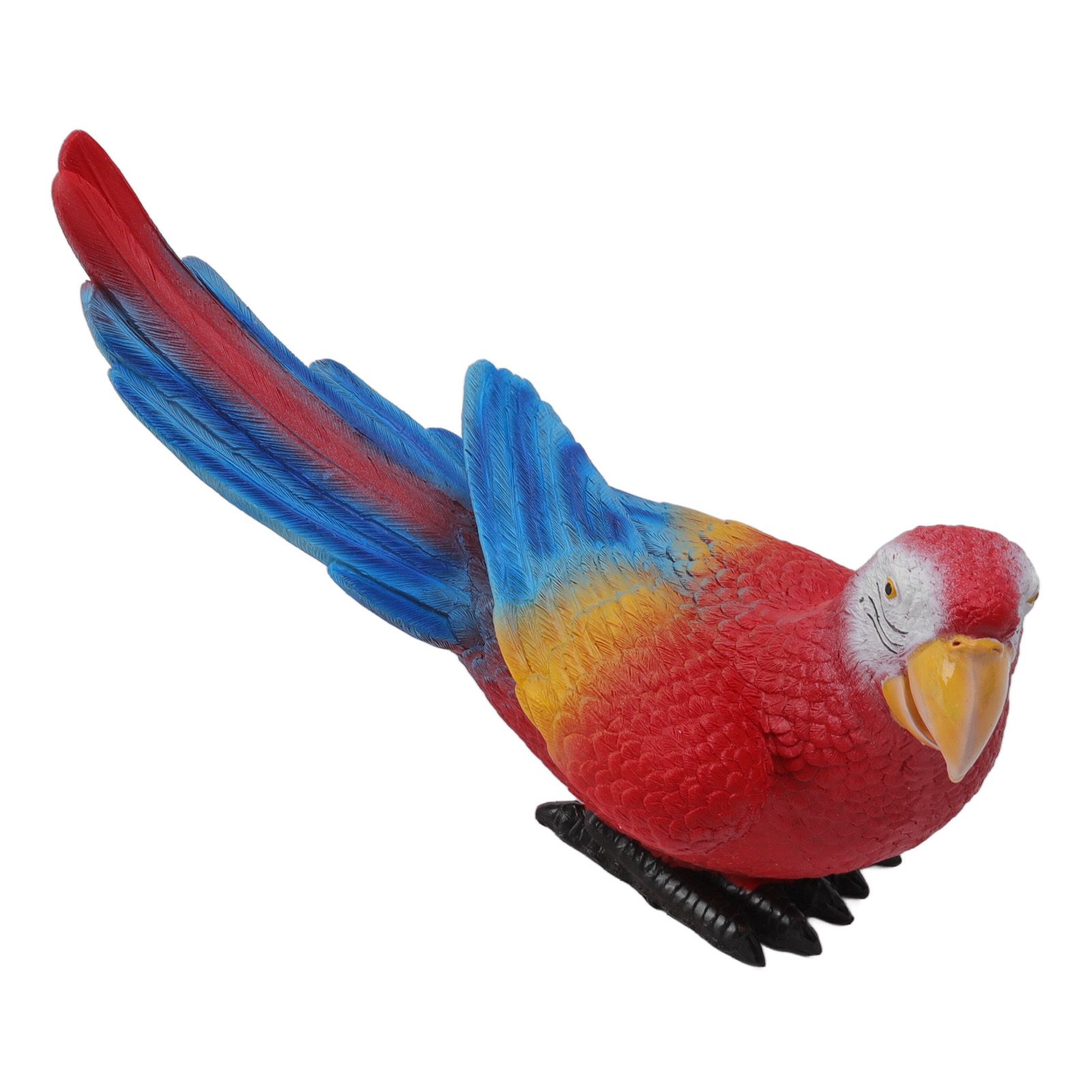 Parrot Sculpture Ornament Waterproof Lifelike Synthetic Resin Decorative Bird view 6