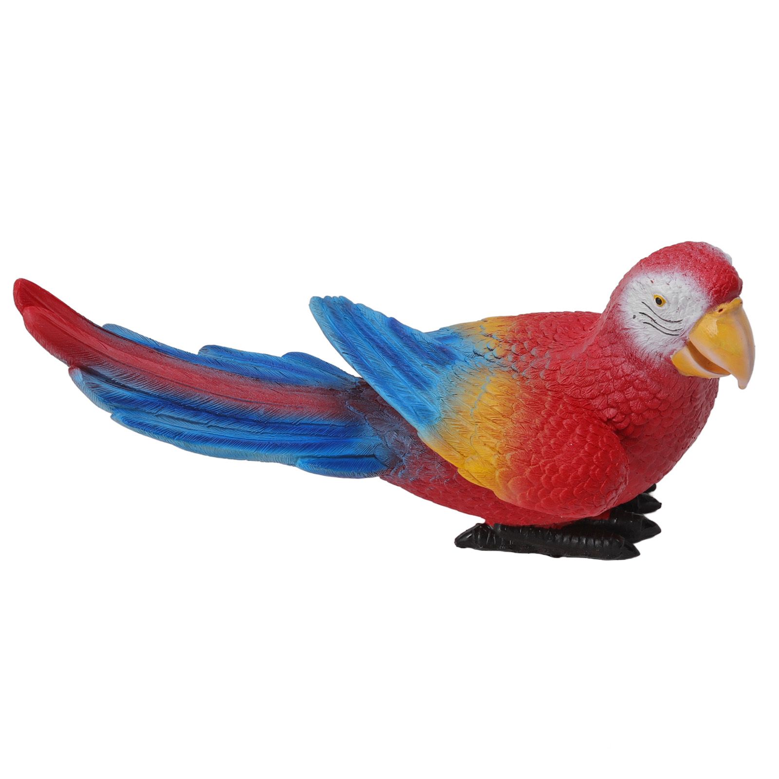 Parrot Sculpture Ornament Waterproof Lifelike Synthetic Resin Decorative Bird view 7
