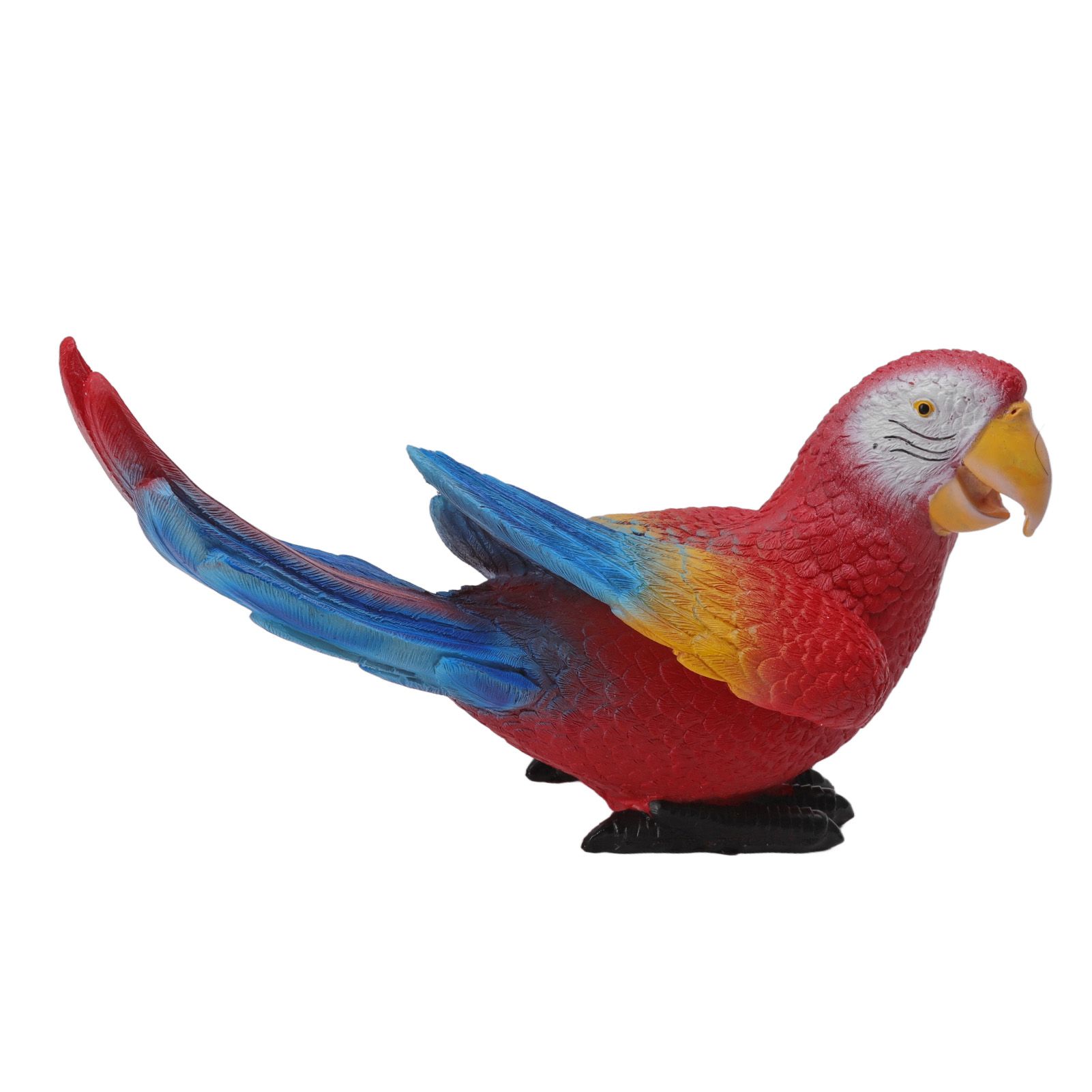 Parrot Sculpture Ornament Waterproof Lifelike Synthetic Resin Decorative Bird view 8