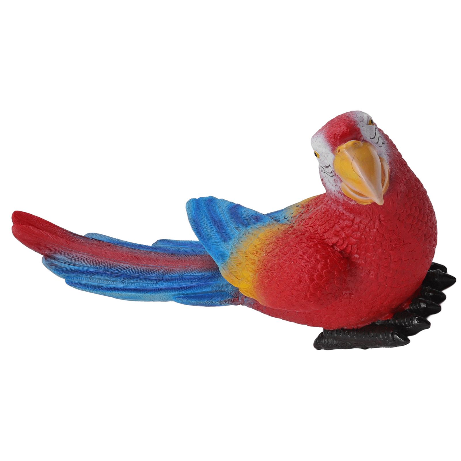 Parrot Sculpture Ornament Waterproof Lifelike Synthetic Resin Decorative Bird view 9