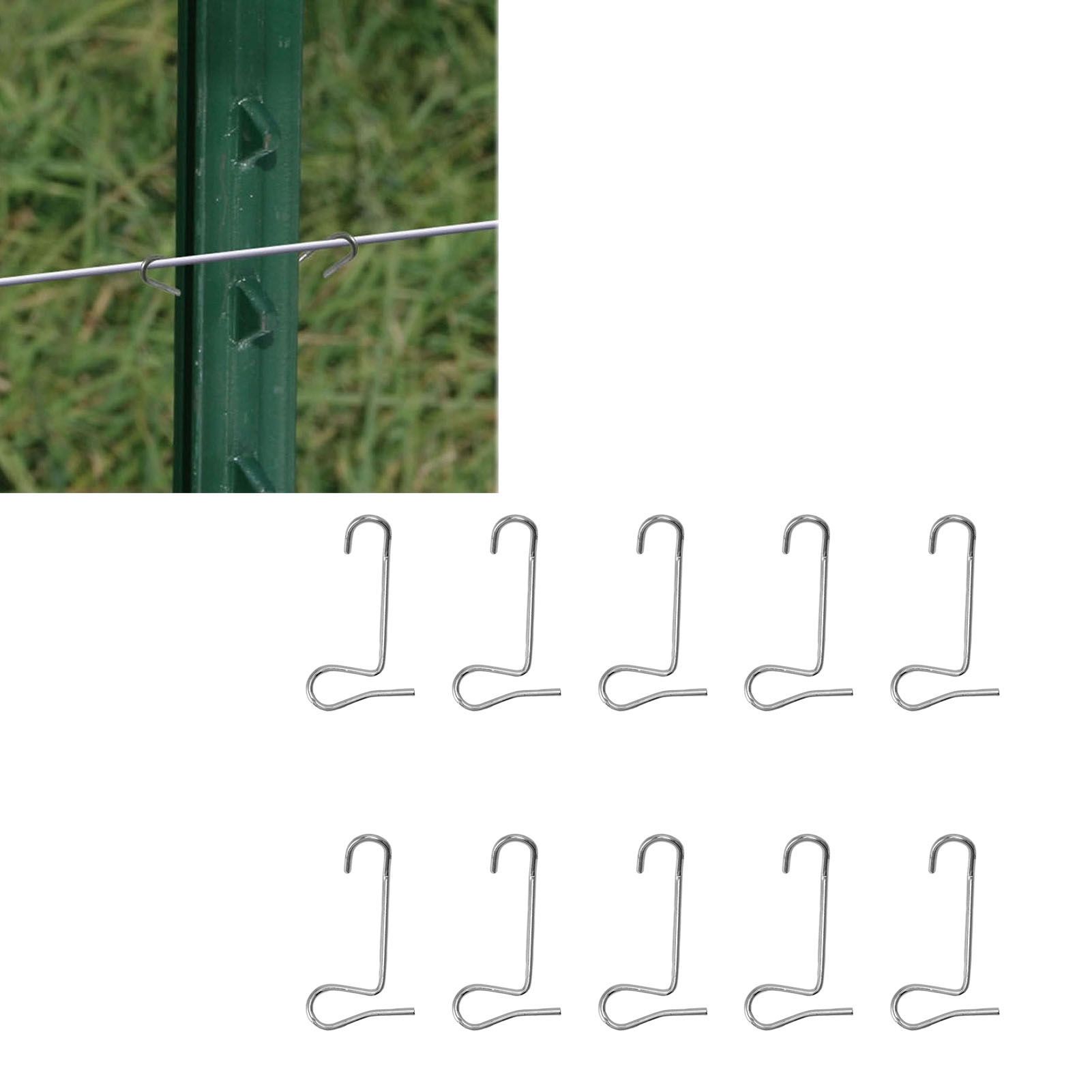 10Pcs Fence Wire Tensioner Tightener Metal Steel Wire Tensioning Tool Fence view 12