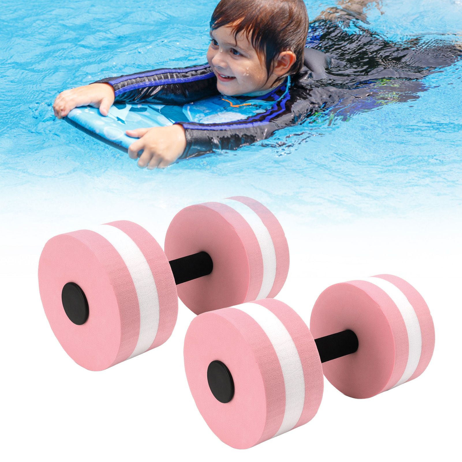 2 PCS EVA Water Floating Dumbbell Yoga Exercise Water Foam Dumbbell Fitness view 11