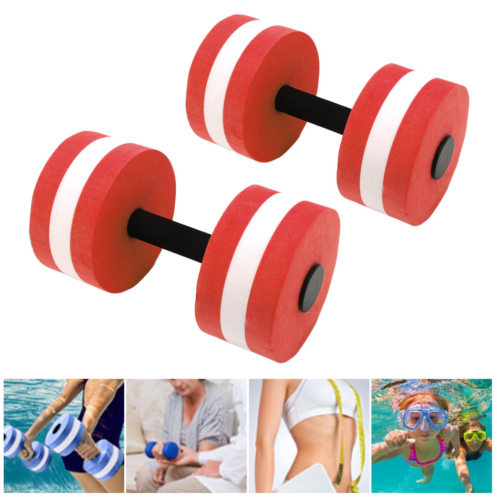 2 PCS EVA Water Floating Dumbbell Yoga Exercise Water Foam Dumbbell Fitness view 12