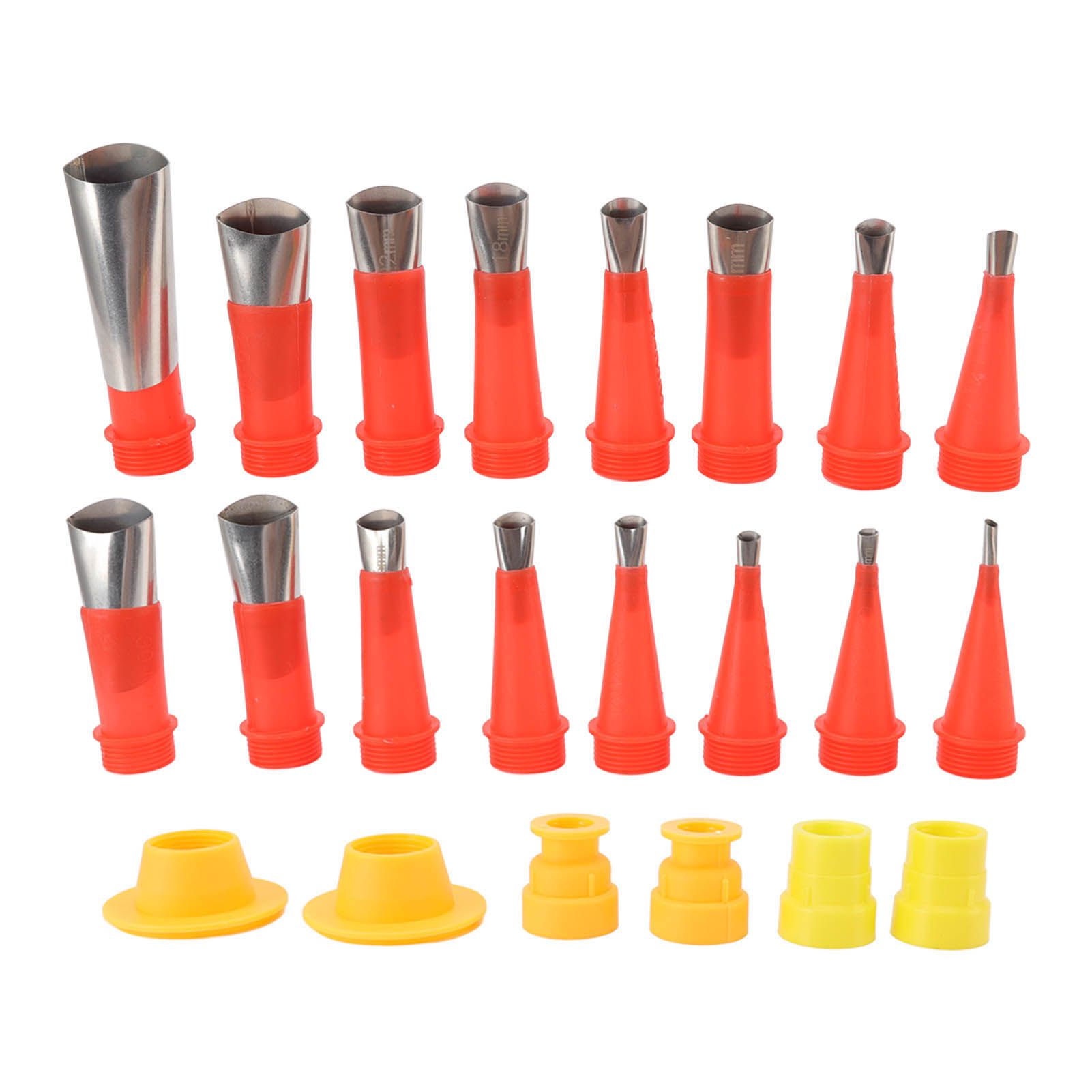 16pcs Stainless Steel Caulking Nozzle Applicator and 6pcs Connection Base — image 1