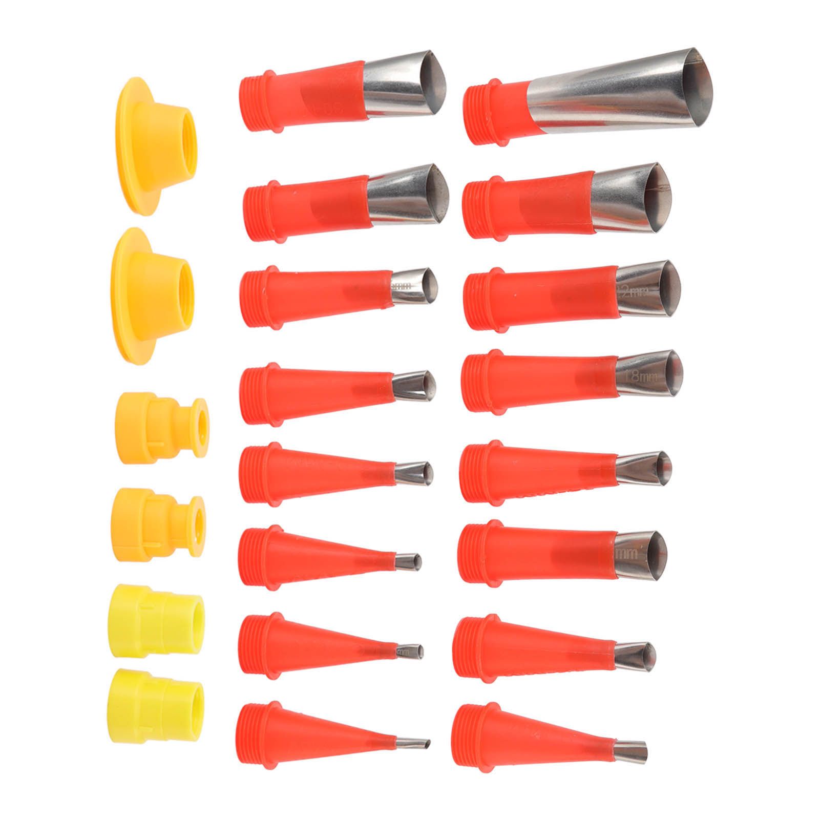 16pcs Stainless Steel Caulking Nozzle Applicator and 6pcs Connection Base view 9