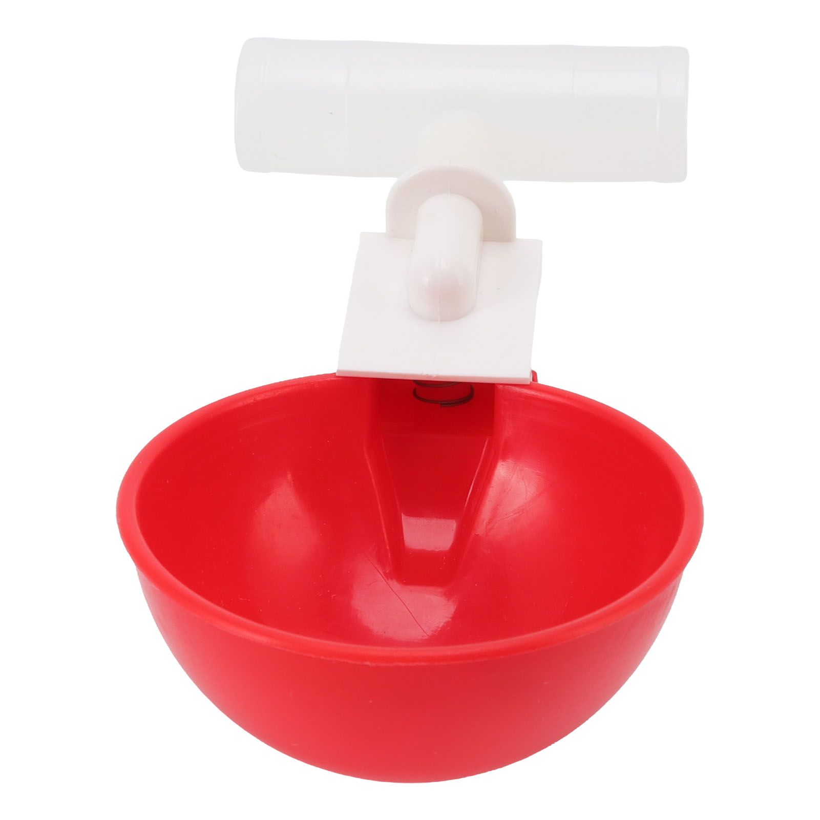 10 Set Chicken Drinking Cup Automatic Water Drinker Big Red Plastic Bowl for view 6