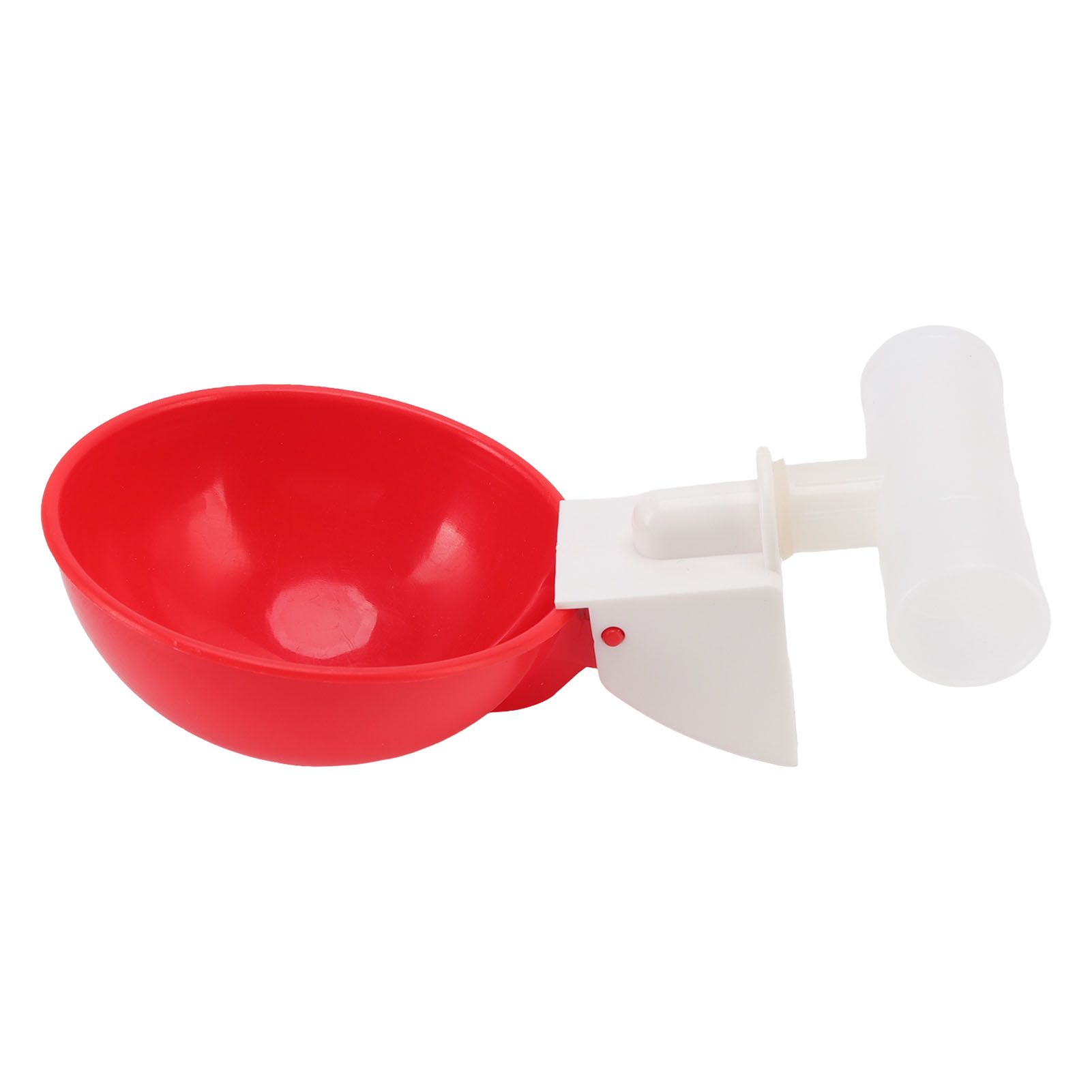 10 Set Chicken Drinking Cup Automatic Water Drinker Big Red Plastic Bowl for view 7