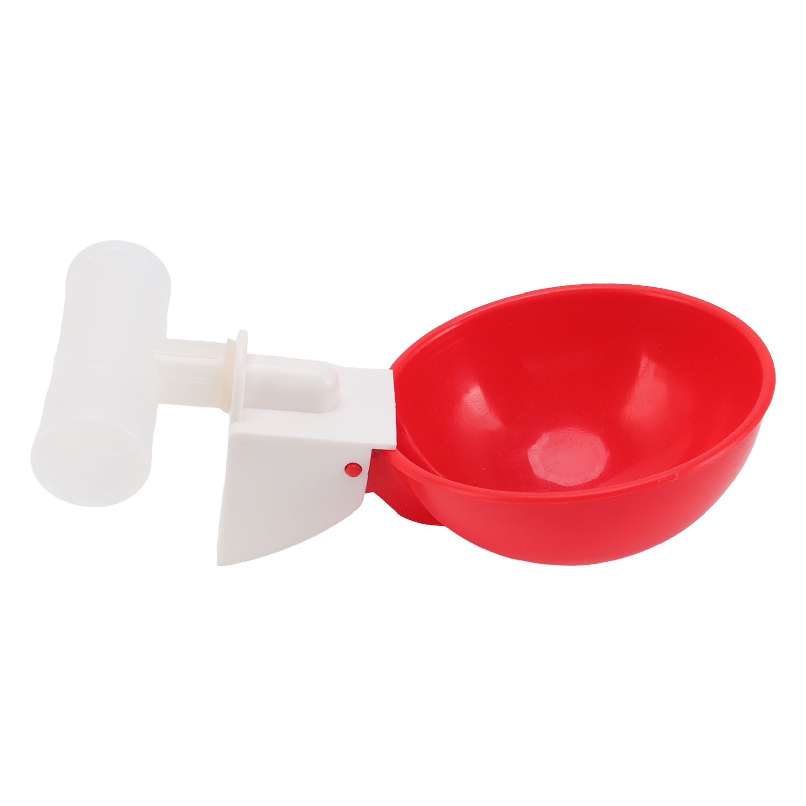 10 Set Chicken Drinking Cup Automatic Water Drinker Big Red Plastic Bowl for view 8