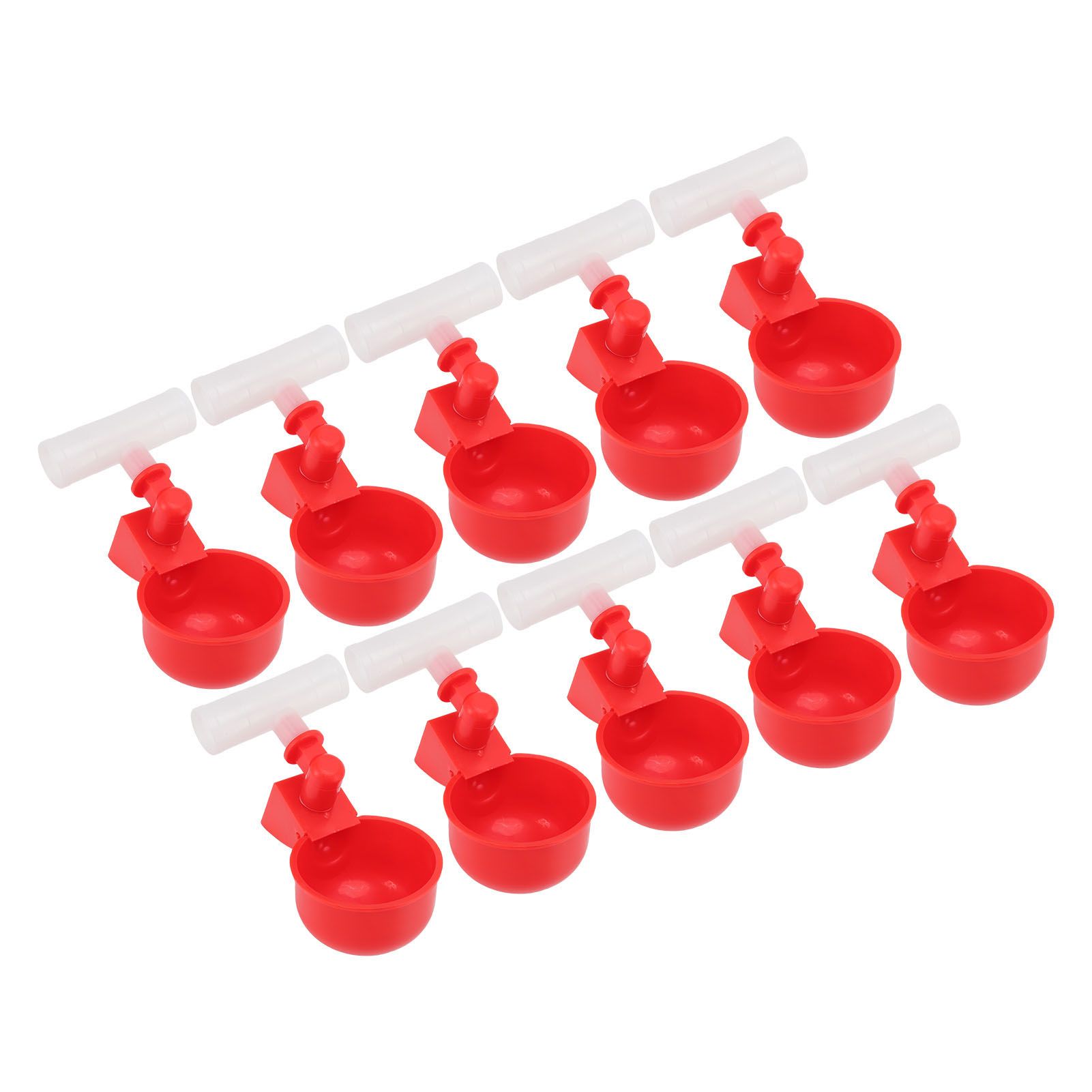 10 Set Chicken Waterer Cups Automatic Filling Prevent Leakage Pigeon Drinking view 2
