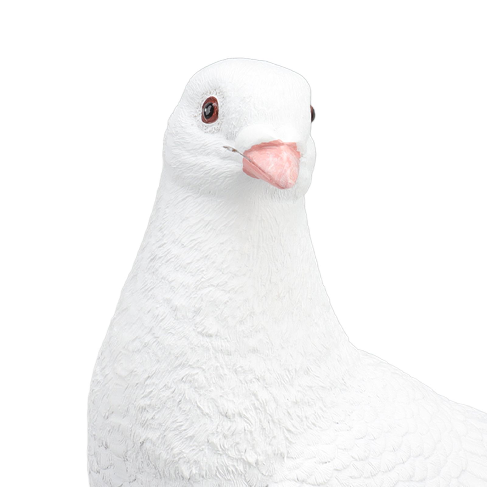Artificial White Doves Ornament High Simulation Resin White Feather Birds view 14