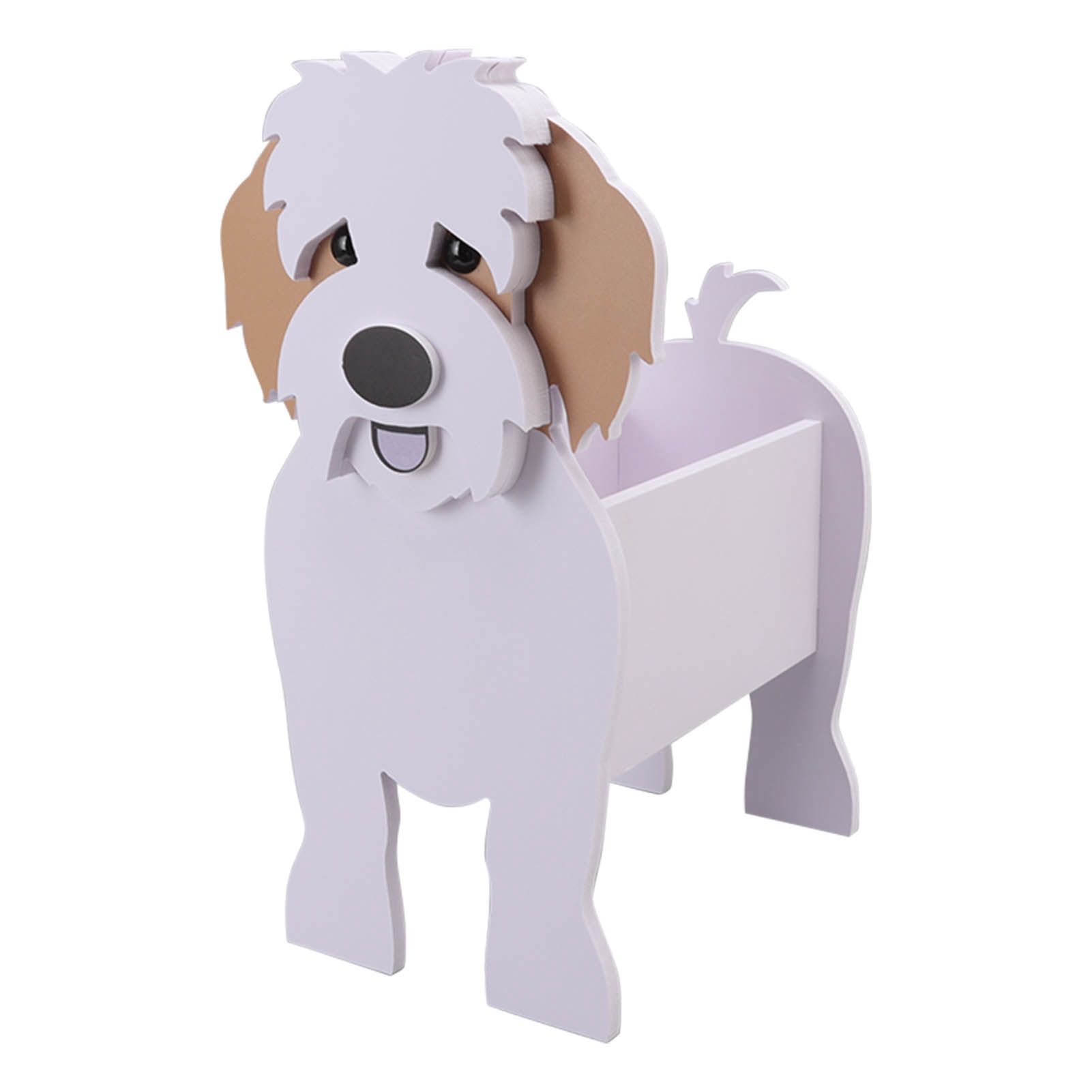 Cute Dog Flower Pot Dog Shaped Planter Pot Handicraft Plant Container Holder view 2