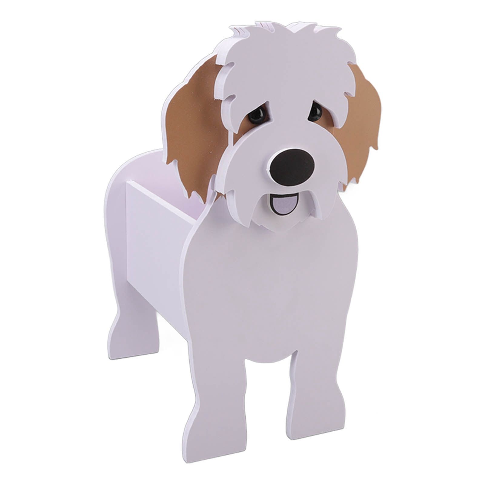 Cute Dog Flower Pot Dog Shaped Planter Pot Handicraft Plant Container Holder view 3