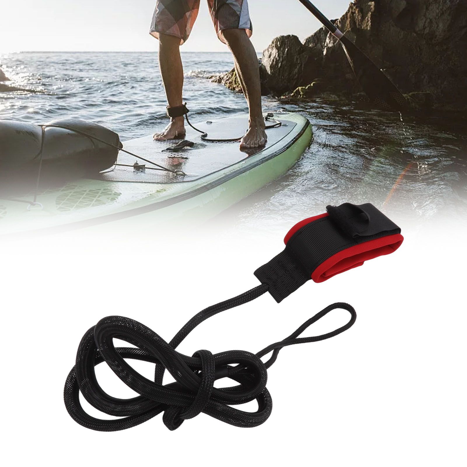 Surfboard Foot Rope Adjustable Ankle Cuffs Paddle Board Safety Lifeline view 12