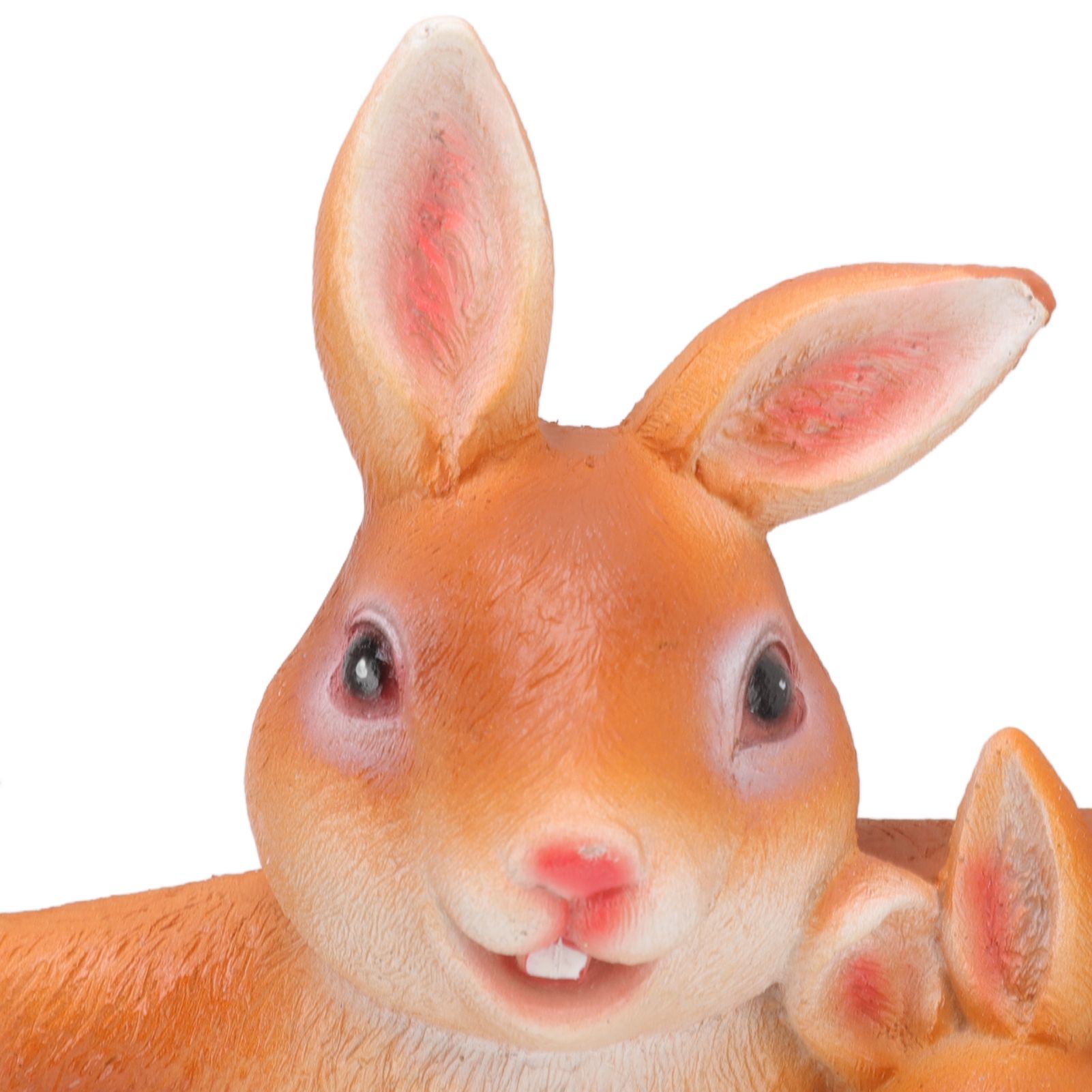 Ornament Brown Rabbit Carrot Swing Resin Modern Delicate Garden Home view 14