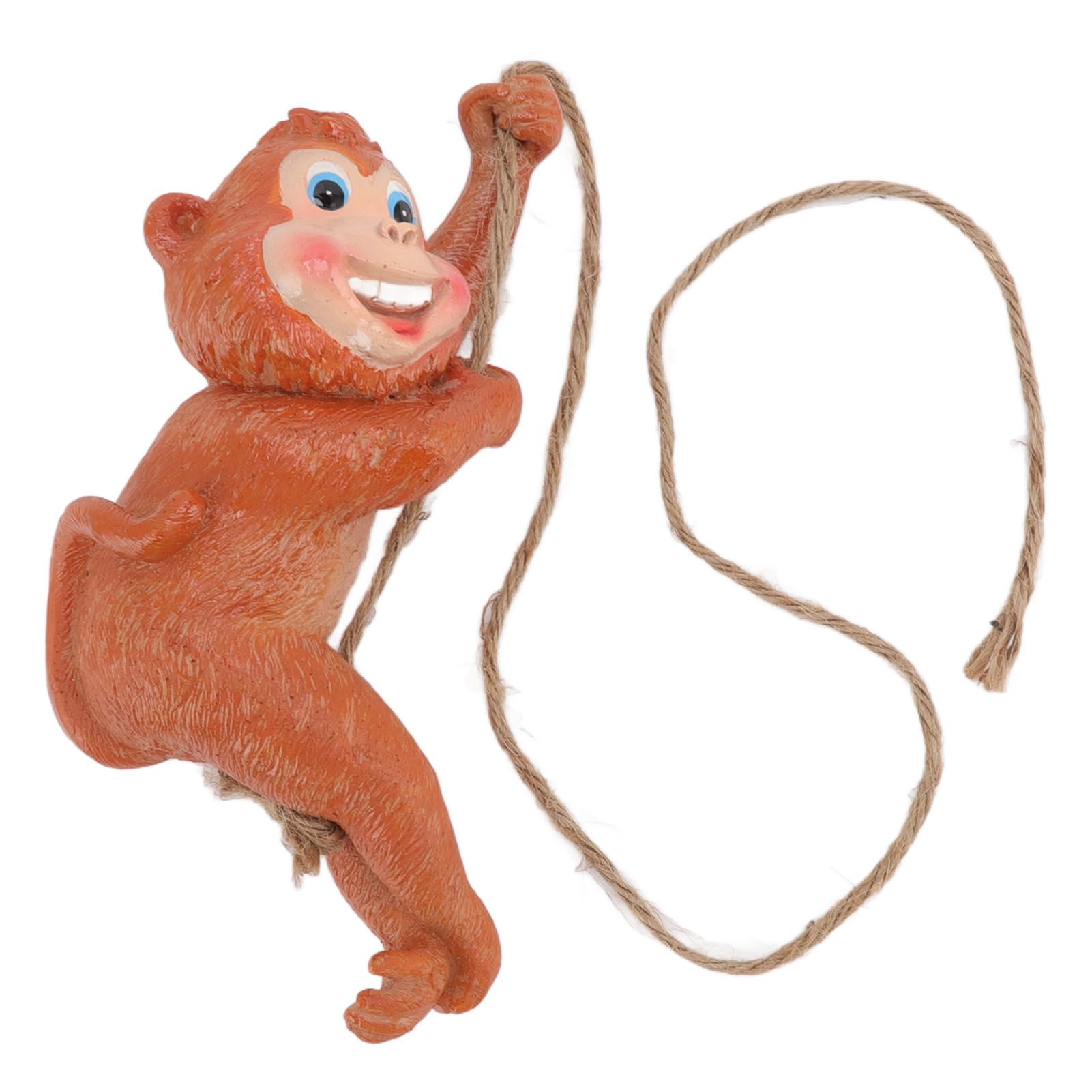 Swing Monkey Statue Ornament Resin Hand Painted Vivid Animal Sculpture Pendant — image 1