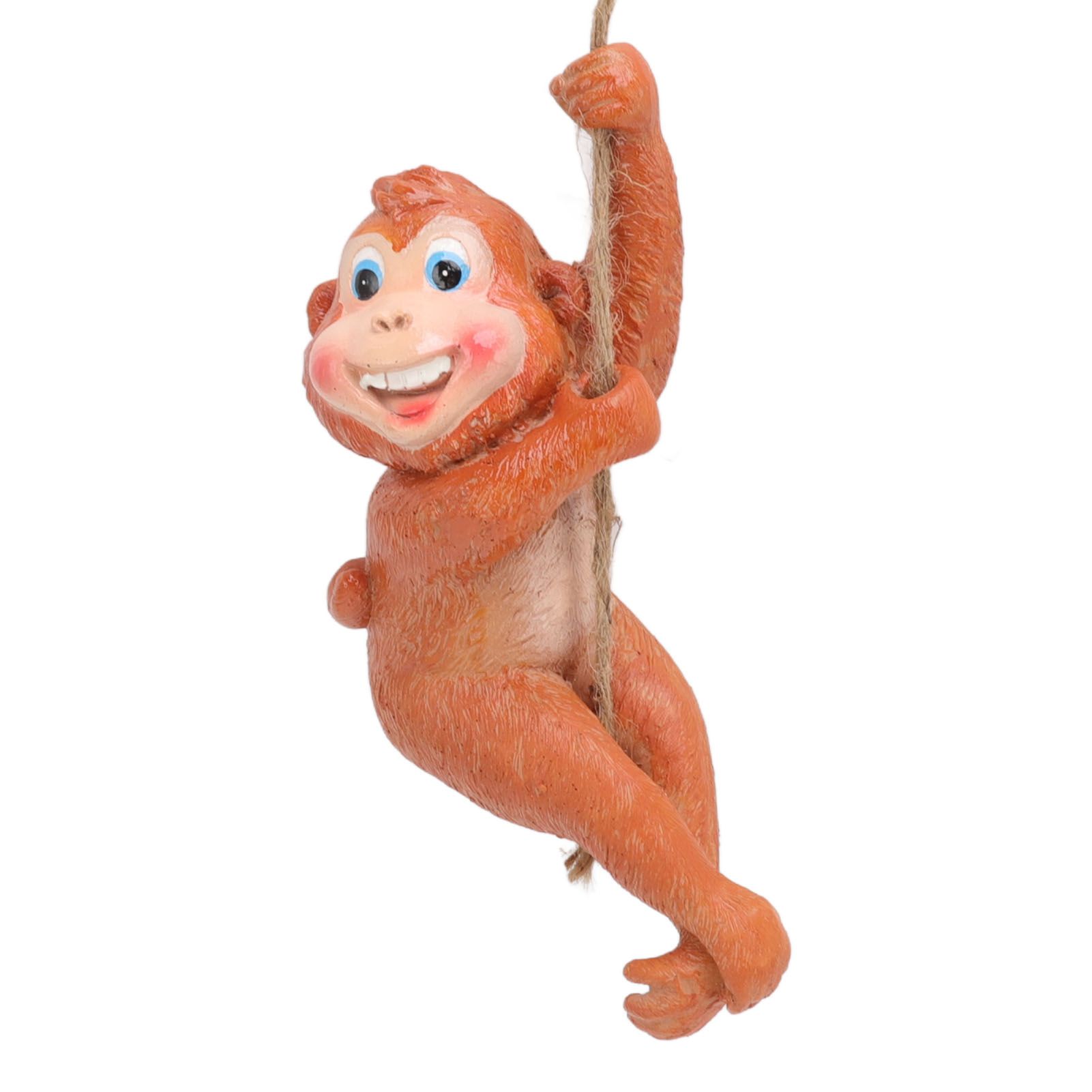 Swing Monkey Statue Ornament Resin Hand Painted Vivid Animal Sculpture Pendant view 3