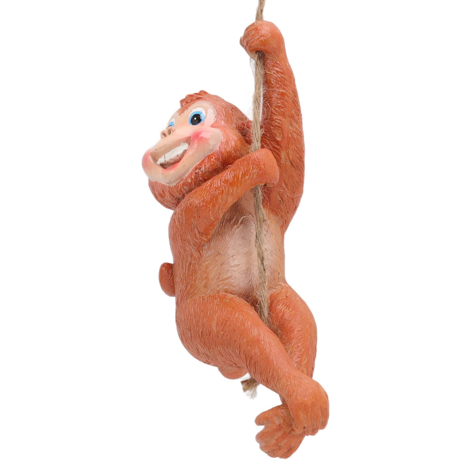 Swing Monkey Statue Ornament Resin Hand Painted Vivid Animal Sculpture Pendant view 5