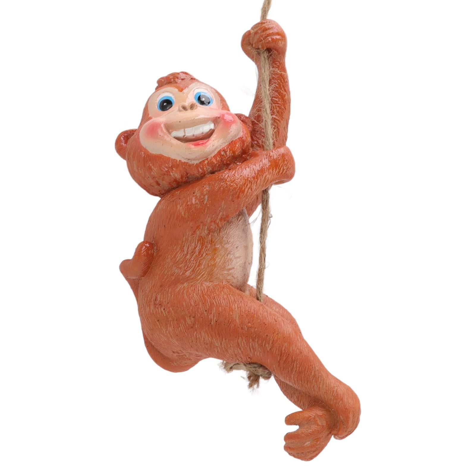 Swing Monkey Statue Ornament Resin Hand Painted Vivid Animal Sculpture Pendant view 6