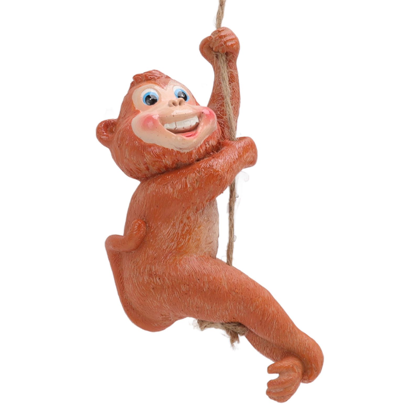 Swing Monkey Statue Ornament Resin Hand Painted Vivid Animal Sculpture Pendant view 7