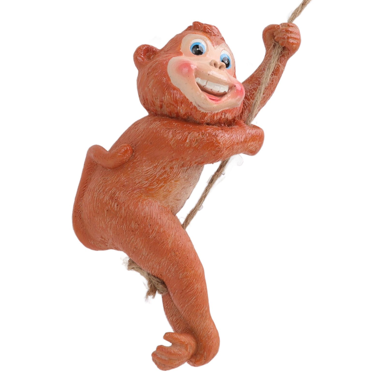 Swing Monkey Statue Ornament Resin Hand Painted Vivid Animal Sculpture Pendant view 9