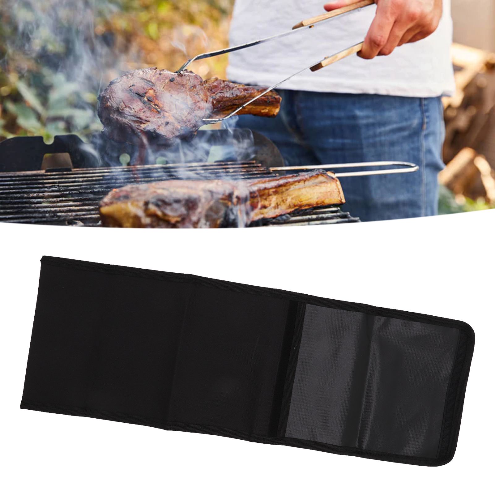 BBQ Tool Storage Bag Oxford Cloth Foldable Portable Barbecue Tool Holder Bag view 12