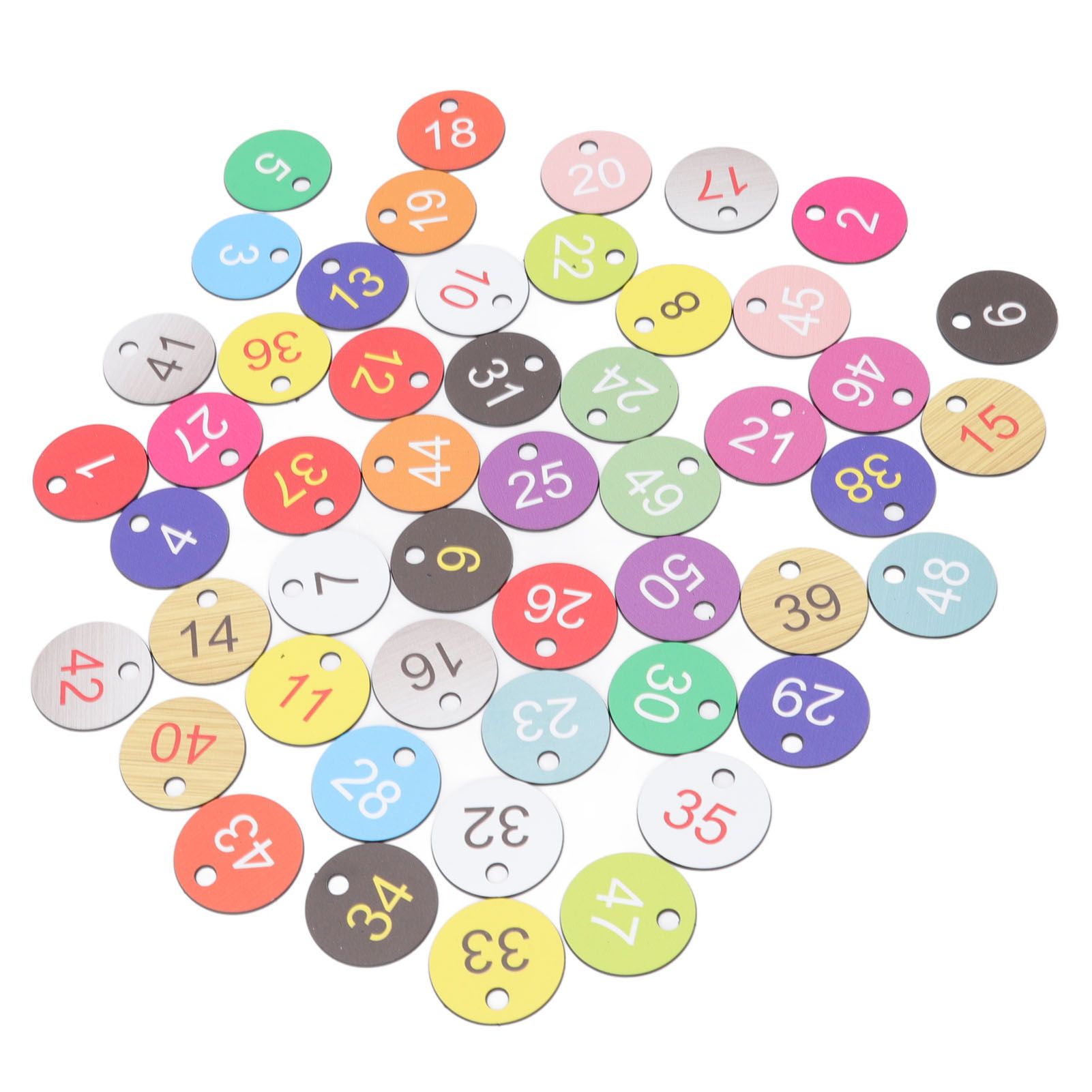 50Pcs Round Plastic Number Tags Plastic Number Labels for Beekeeping Livestock view 3
