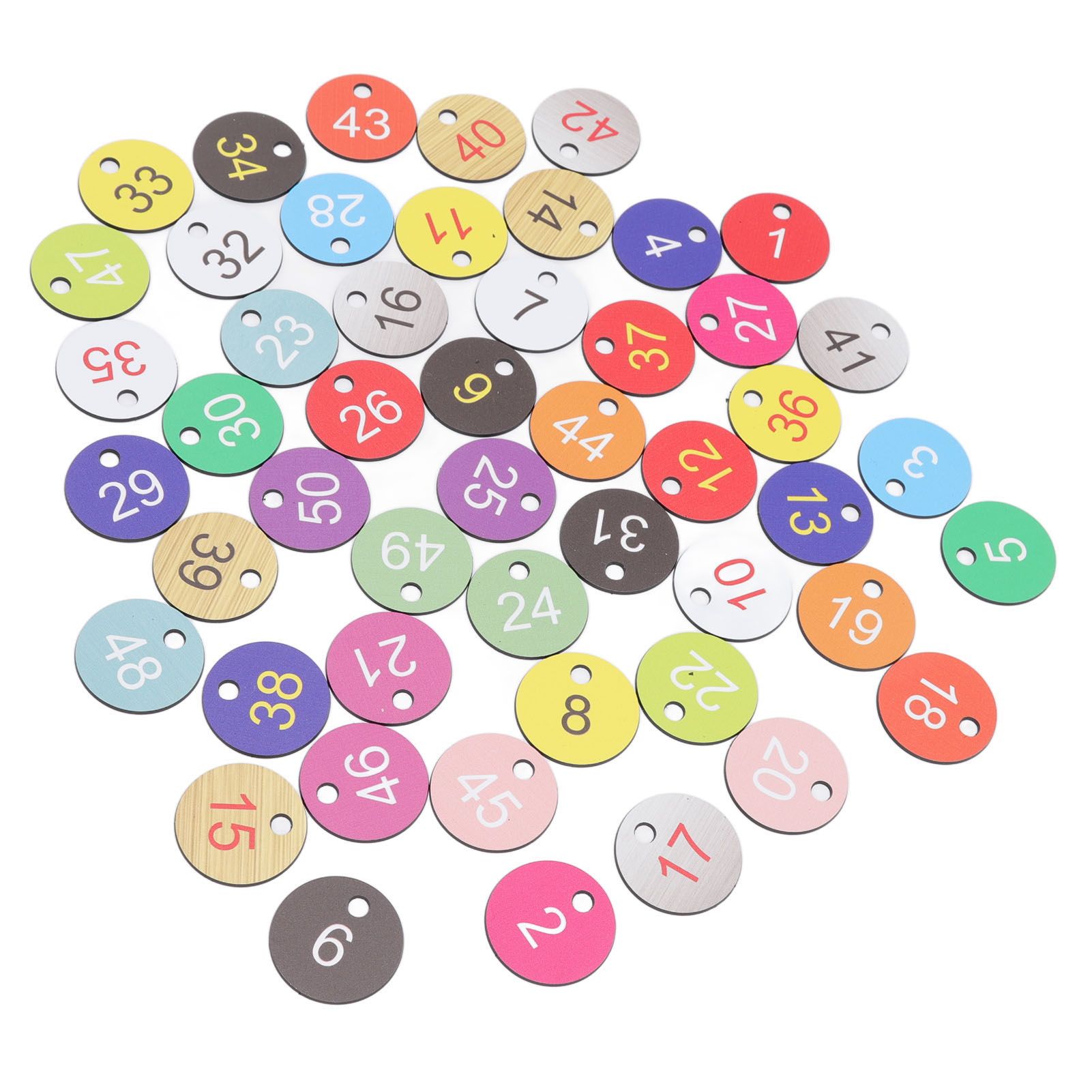 50Pcs Round Plastic Number Tags Plastic Number Labels for Beekeeping Livestock view 4