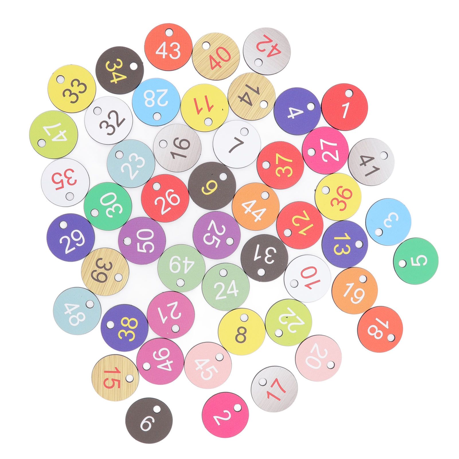 50Pcs Round Plastic Number Tags Plastic Number Labels for Beekeeping Livestock view 8