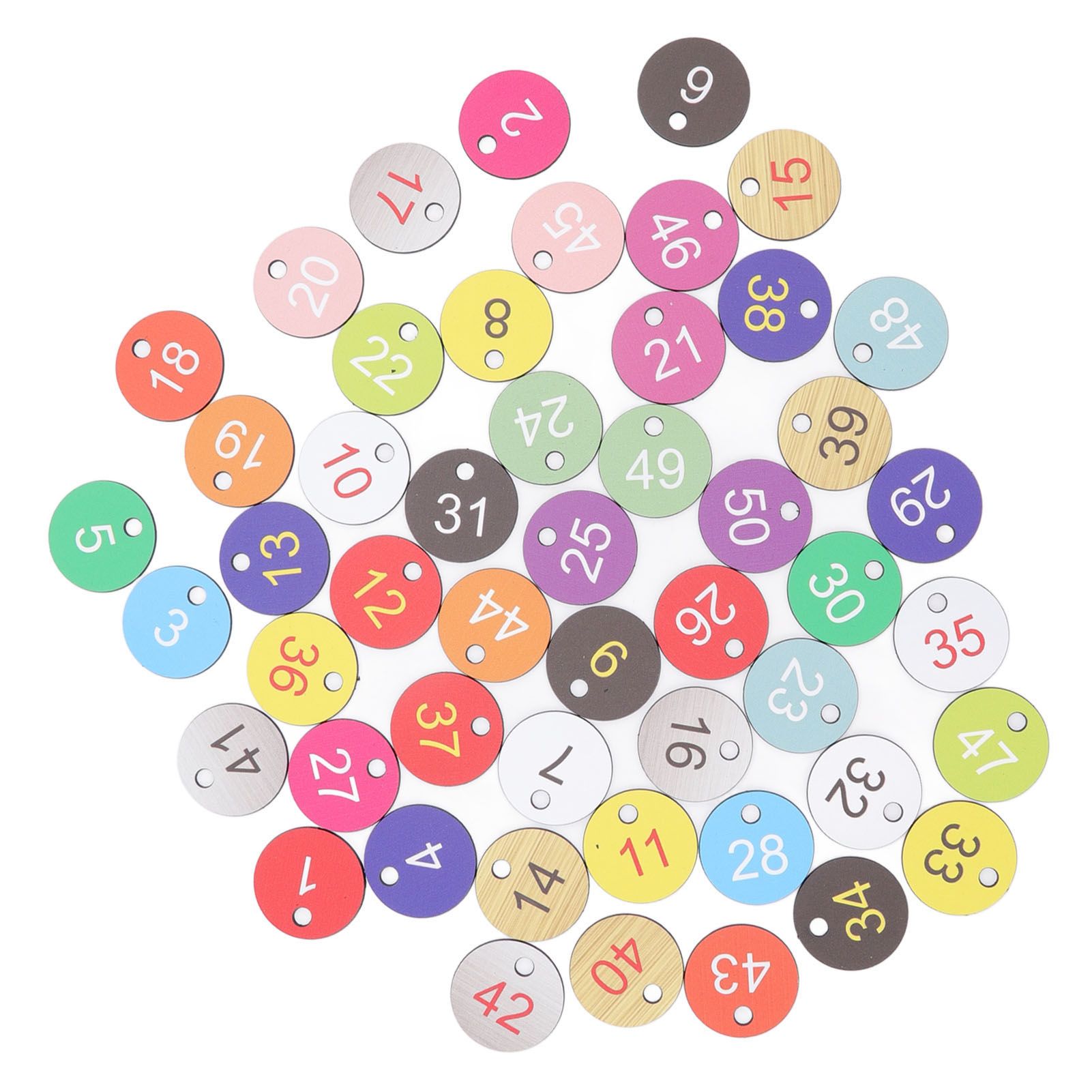 50Pcs Round Plastic Number Tags Plastic Number Labels for Beekeeping Livestock view 10
