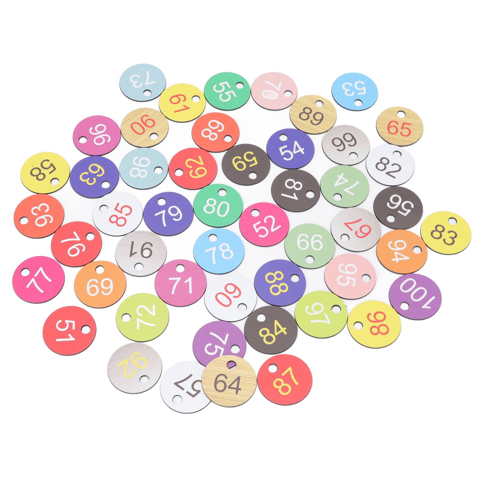 50Pcs Round Plastic Number Tags Plastic Number Labels for Beekeeping Livestock view 3