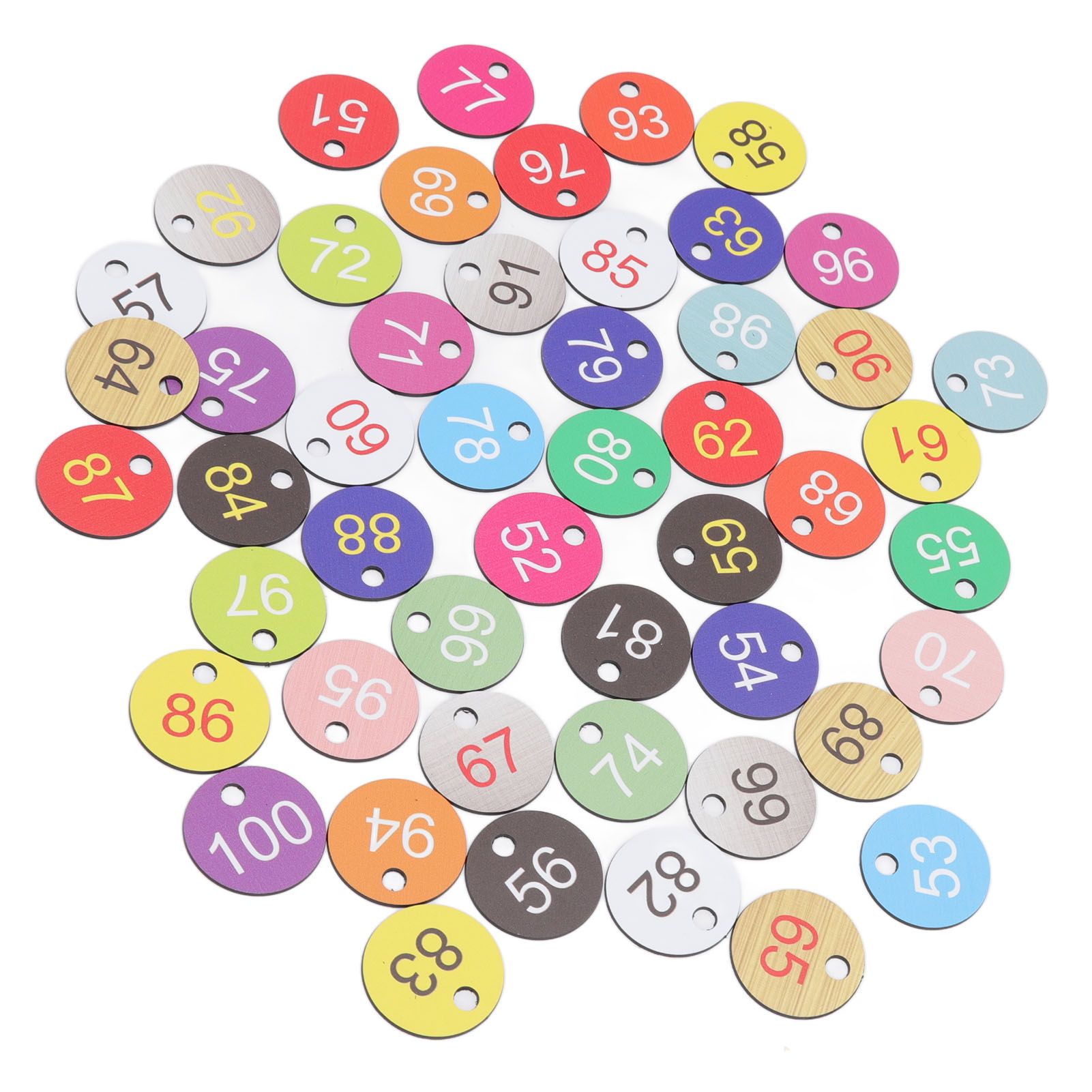 50Pcs Round Plastic Number Tags Plastic Number Labels for Beekeeping Livestock view 4