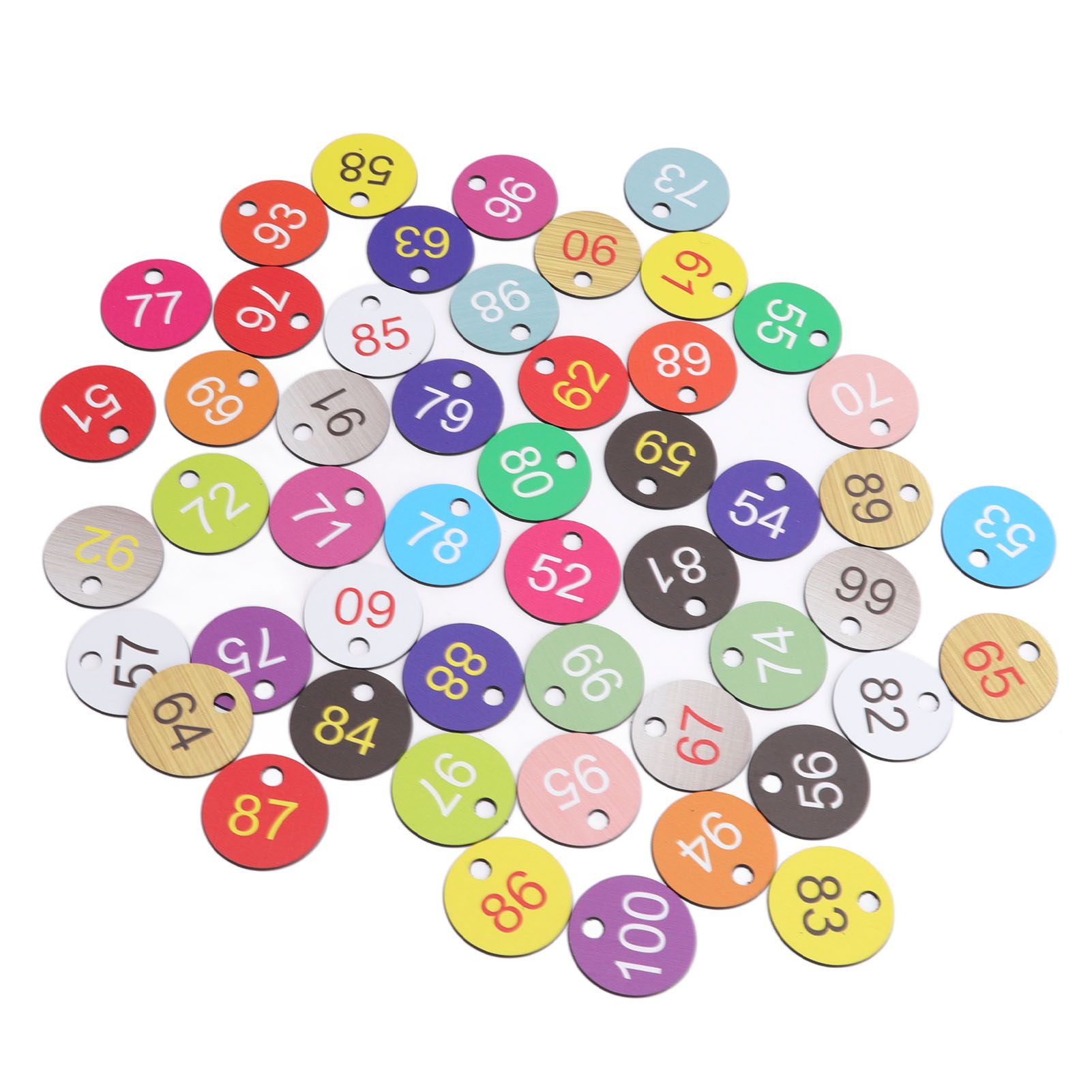 50Pcs Round Plastic Number Tags Plastic Number Labels for Beekeeping Livestock view 6