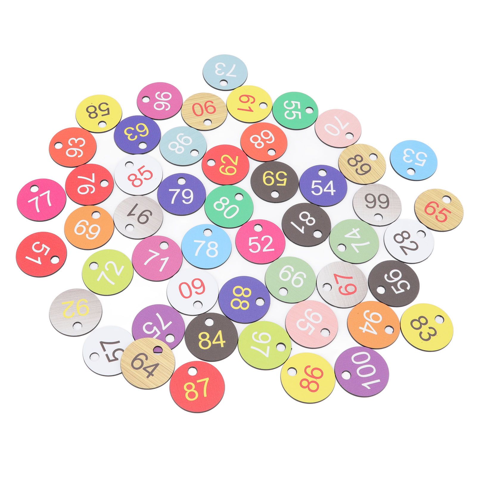 50Pcs Round Plastic Number Tags Plastic Number Labels for Beekeeping Livestock view 7