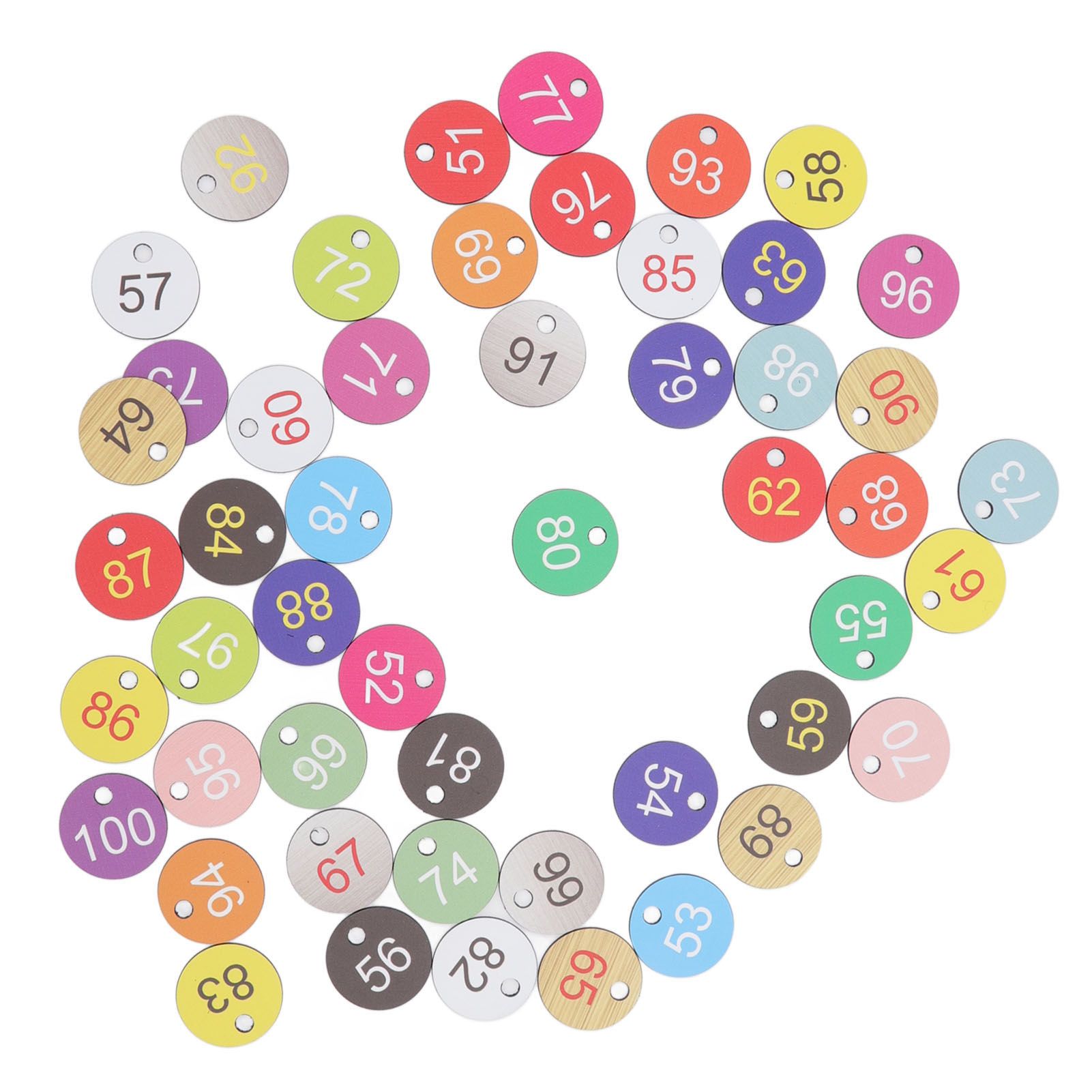50Pcs Round Plastic Number Tags Plastic Number Labels for Beekeeping Livestock view 8