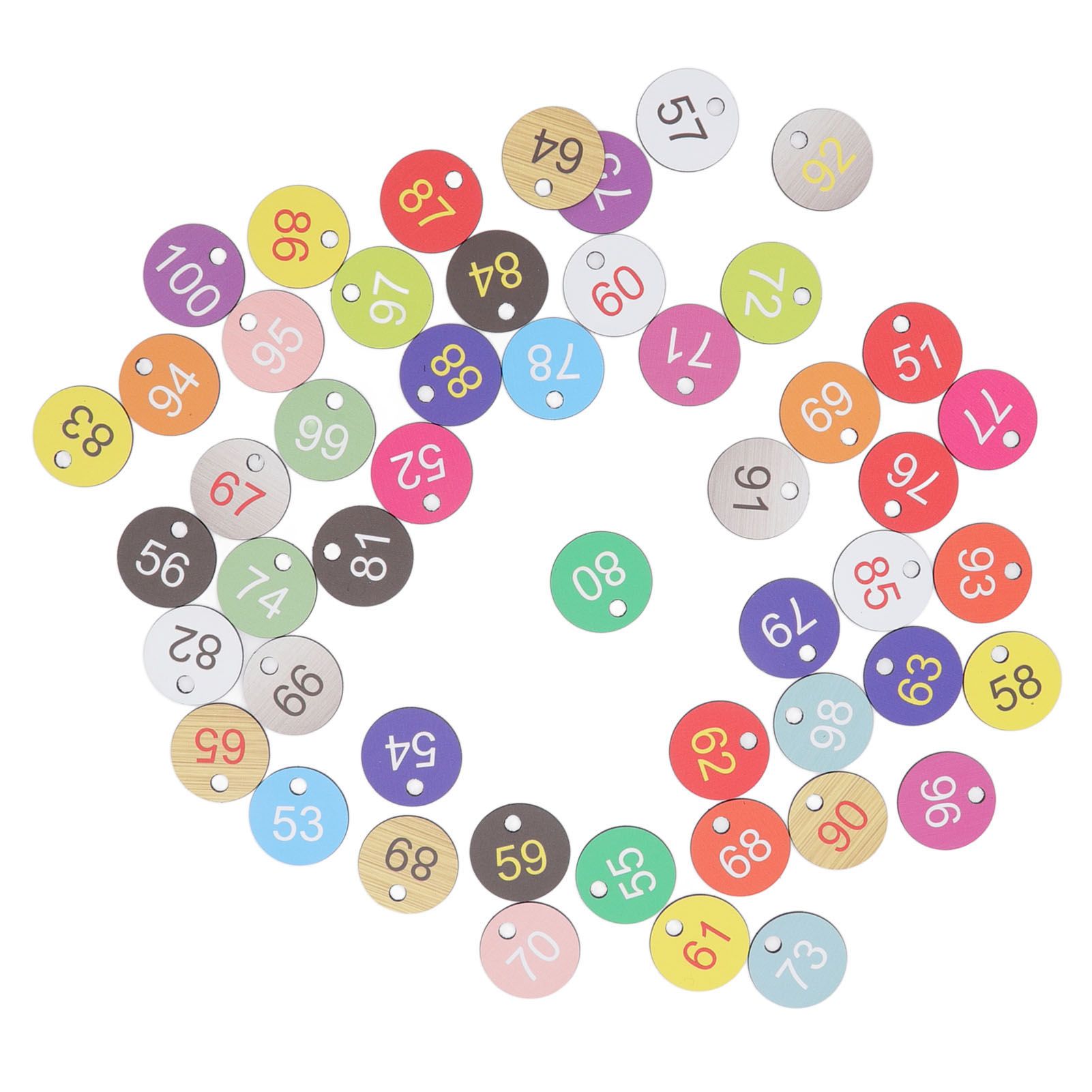 50Pcs Round Plastic Number Tags Plastic Number Labels for Beekeeping Livestock view 9