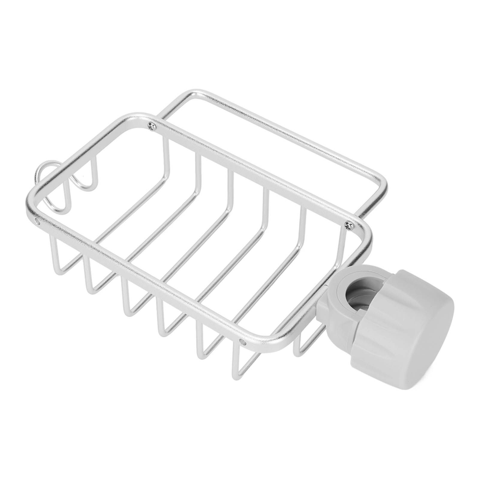 Kitchen Faucet Storage Rack Faucet Sponge Holder Hanging Drain Rack with Towel view 7