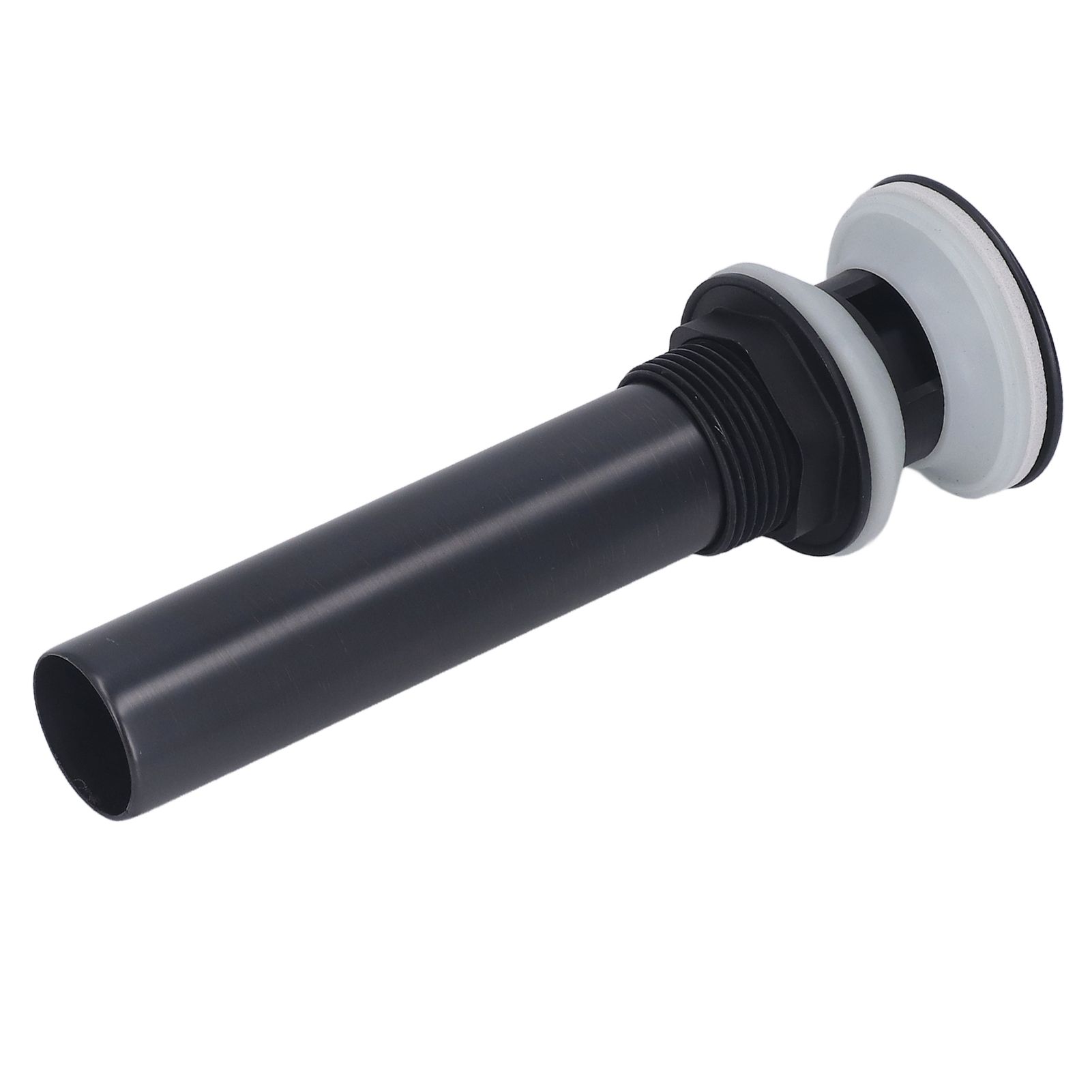 Waste Stopper Press Bounce Drain Assembly Non Overflow Stainless Steel Black view 9